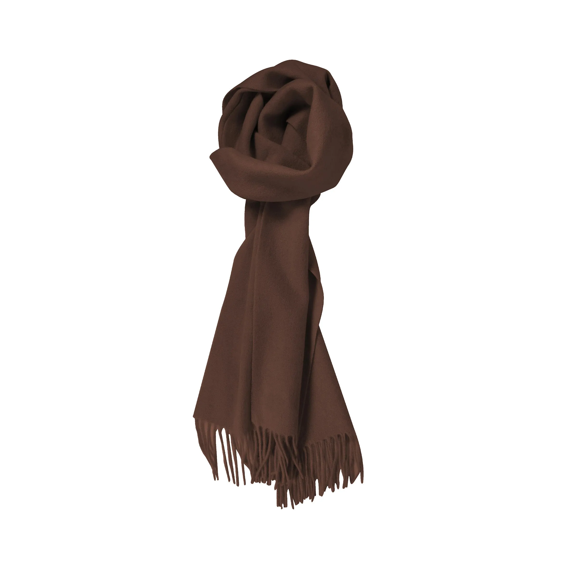 100% Lambs Wool Scarf - Chocolate