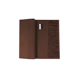 100% Lambs Wool Scarf - Chocolate