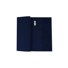 100% Lambs Wool Scarf - Navy