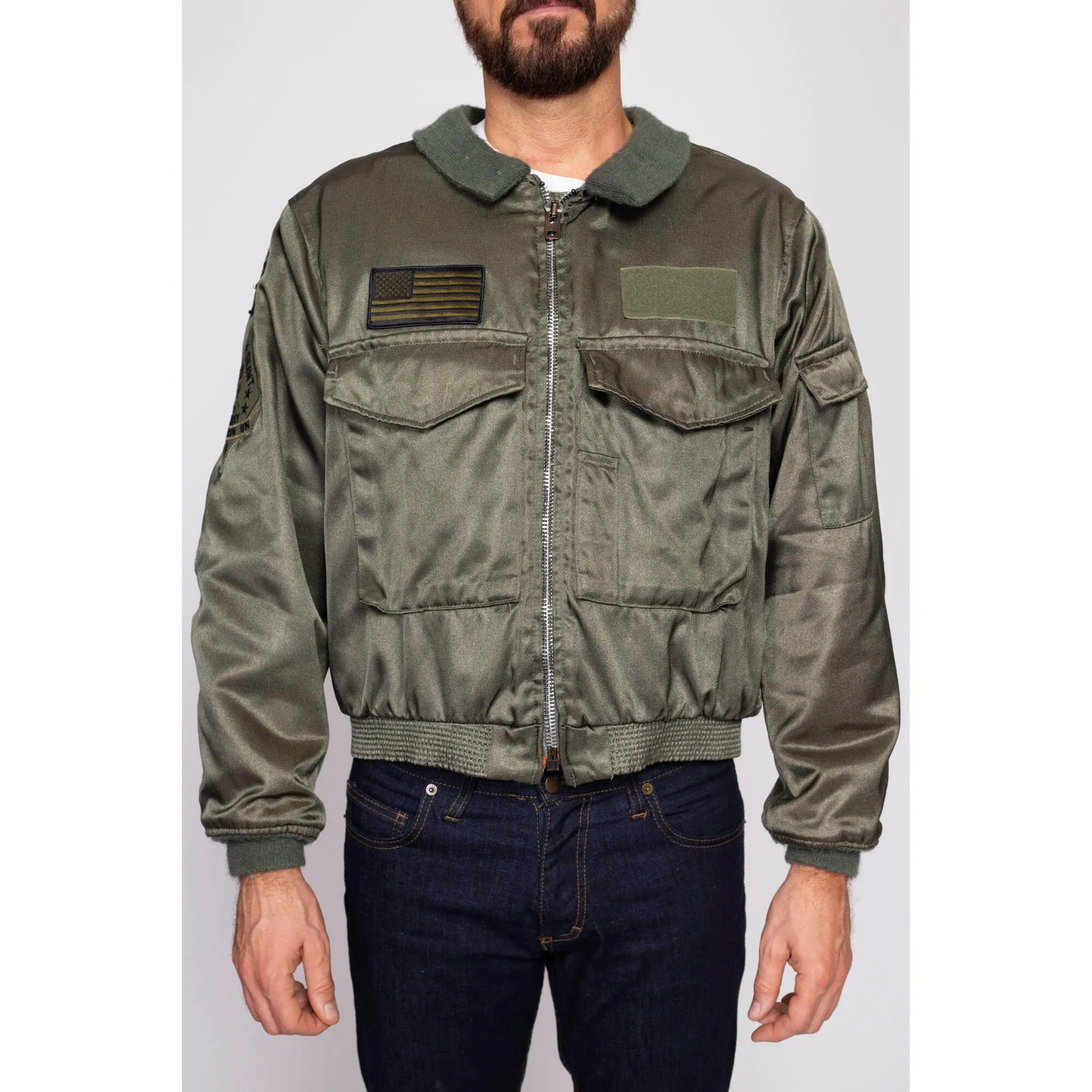 80s USMC 1st Recon Battalion Bomber Jacket - Men's Medium