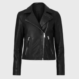 All Saints Dalby Leather Biker Jacket