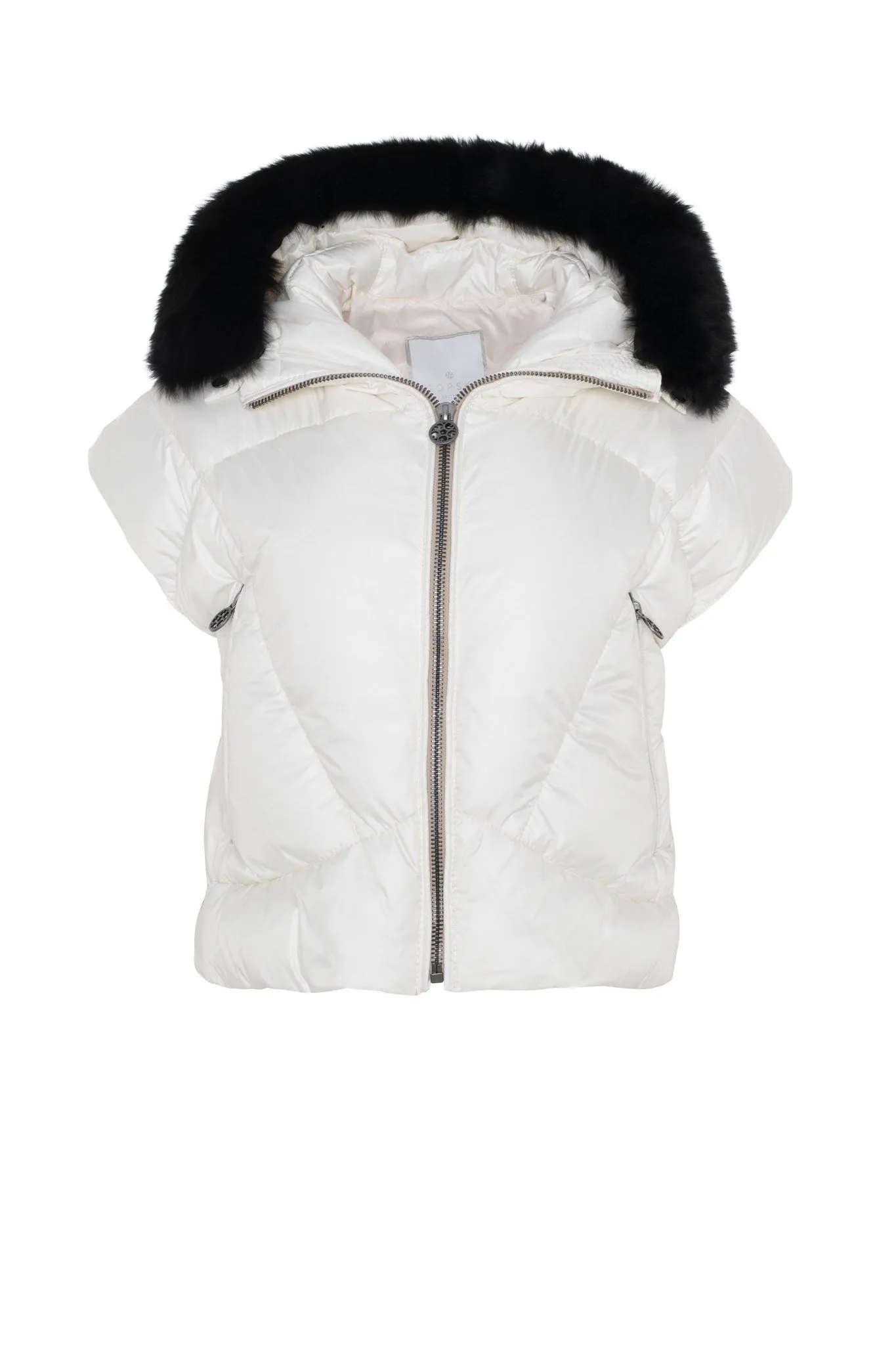 Après-Ski Vest With Detachable Toscana Shearling Lamb Hood Trim