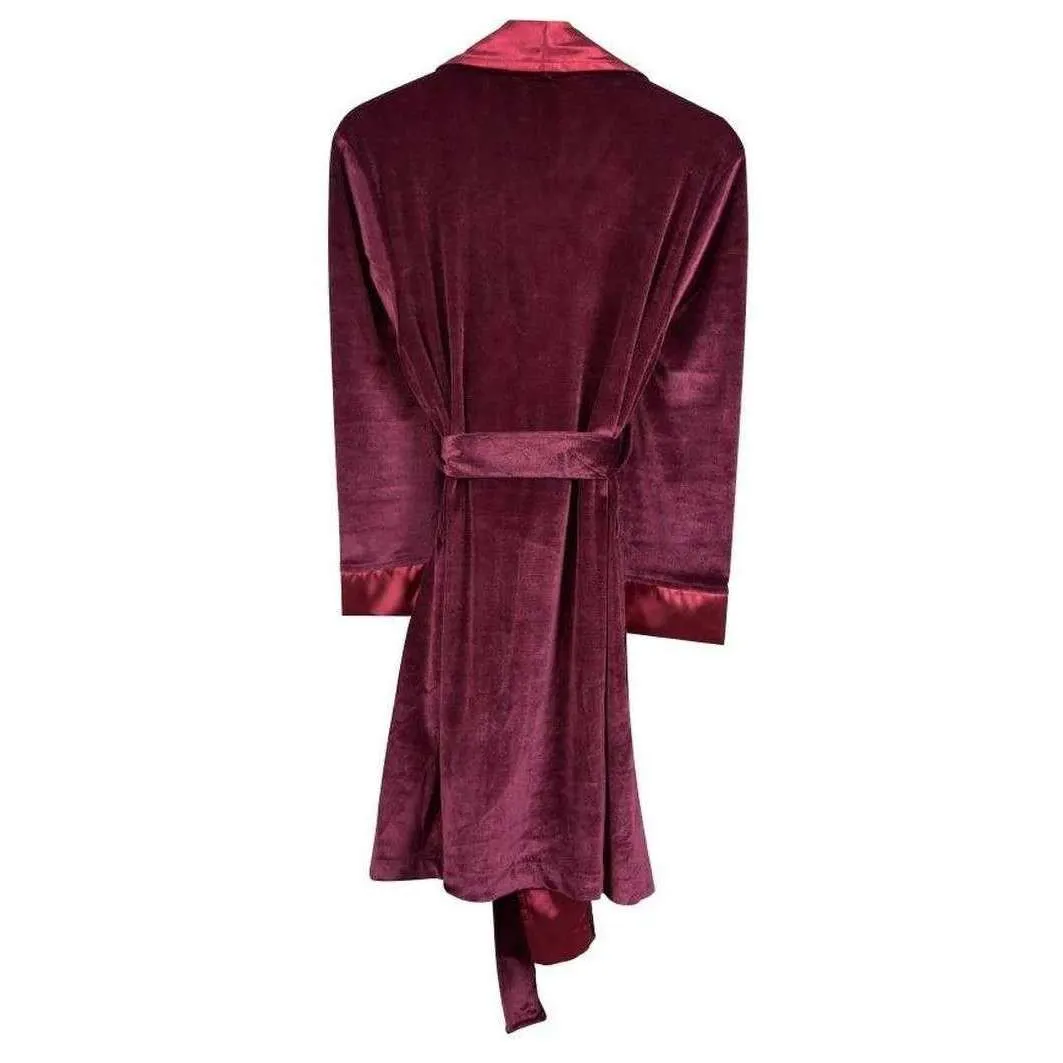 Bown of London Venus Velvet Robe - Burgundy