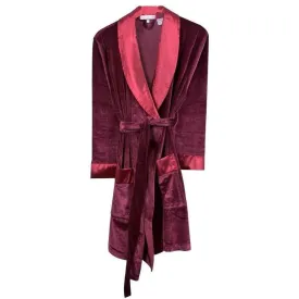 Bown of London Venus Velvet Robe - Burgundy