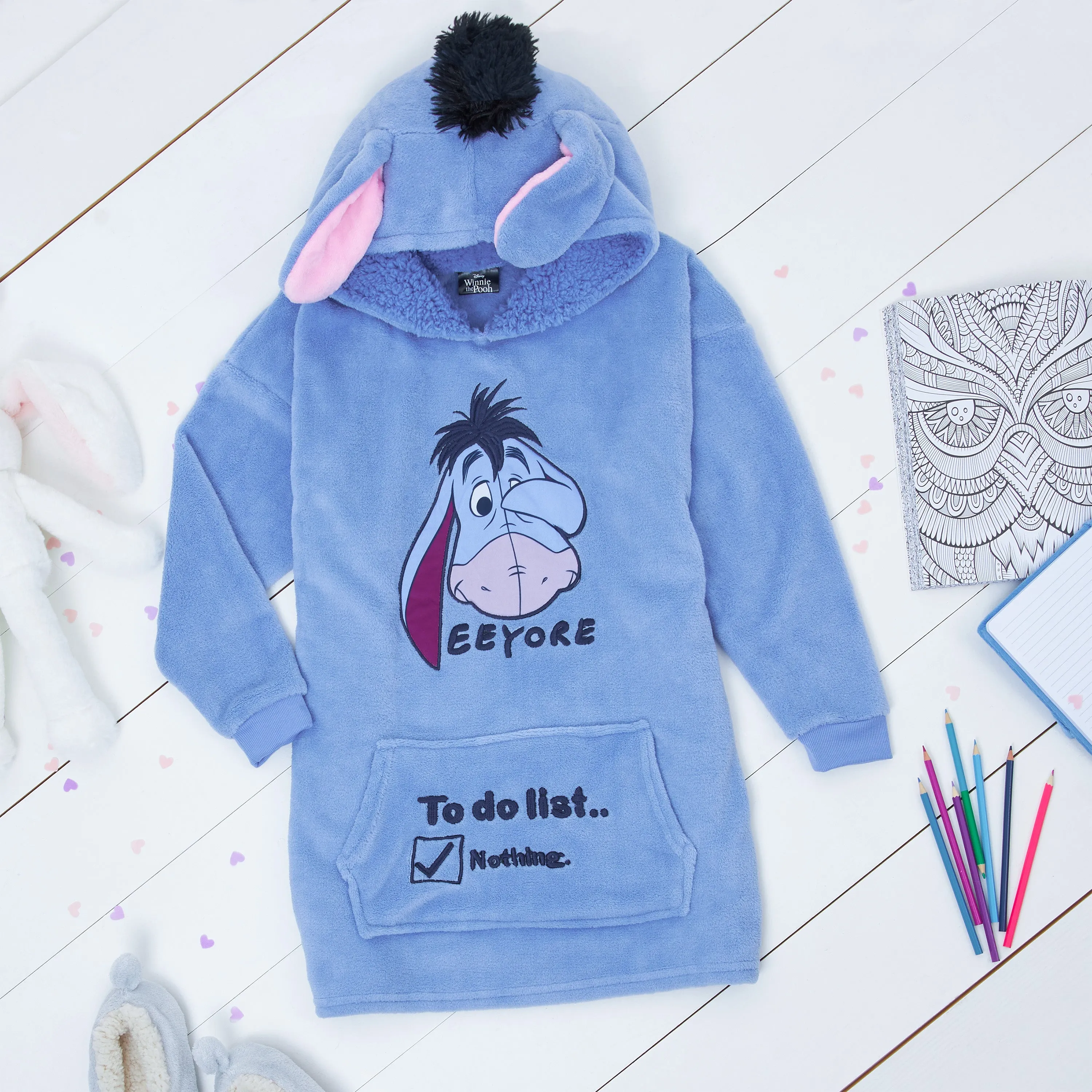 Disney Hoodies for Kids, Oversized Hoodie Blanket - Eeyore