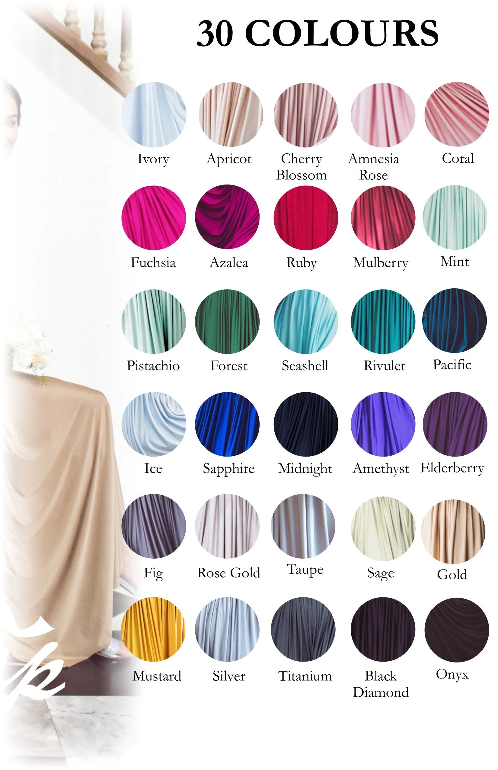 Eliza & Ethan - Plus de 20 couleurs en stock