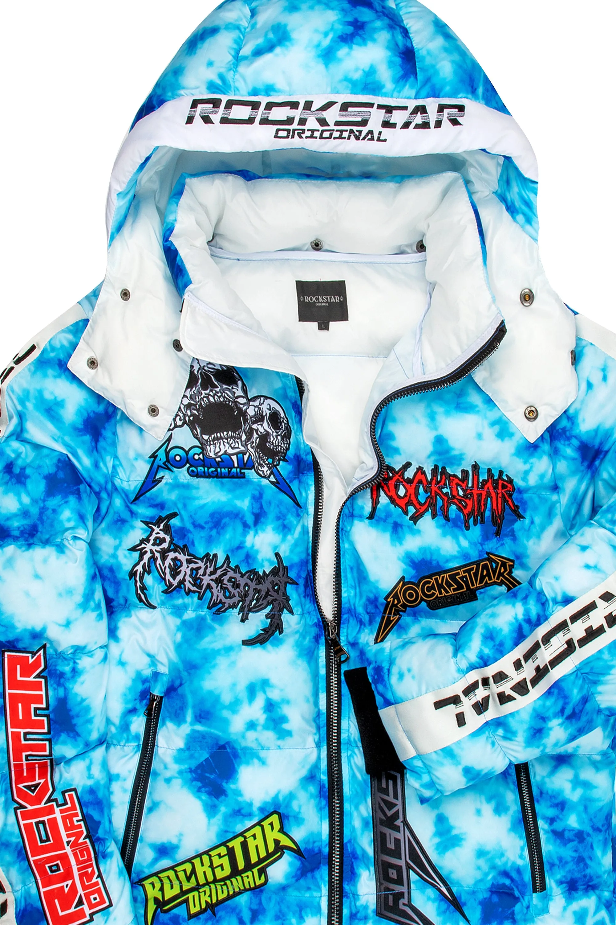 Giovan Puffer Jacket- Blue