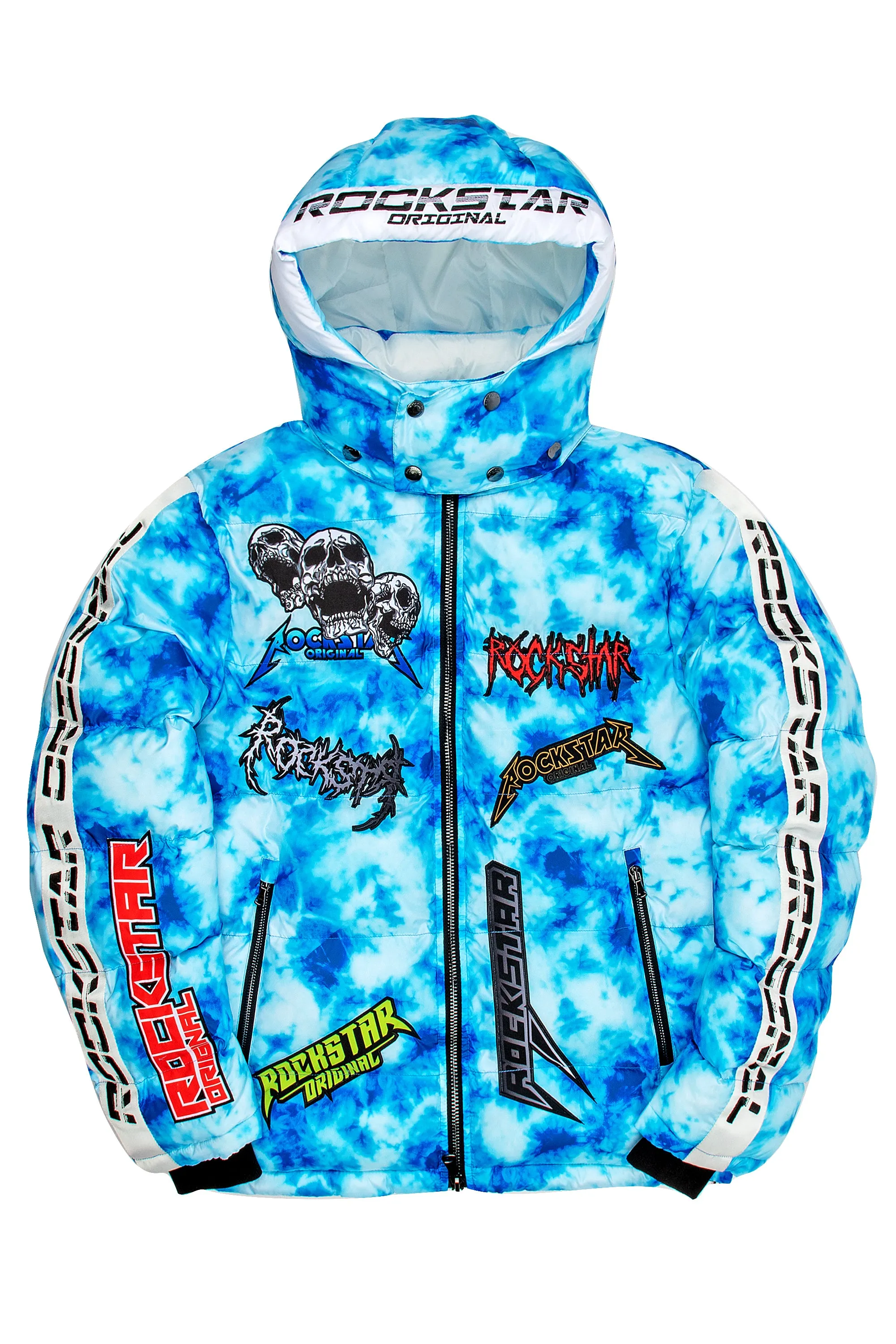 Giovan Puffer Jacket- Blue