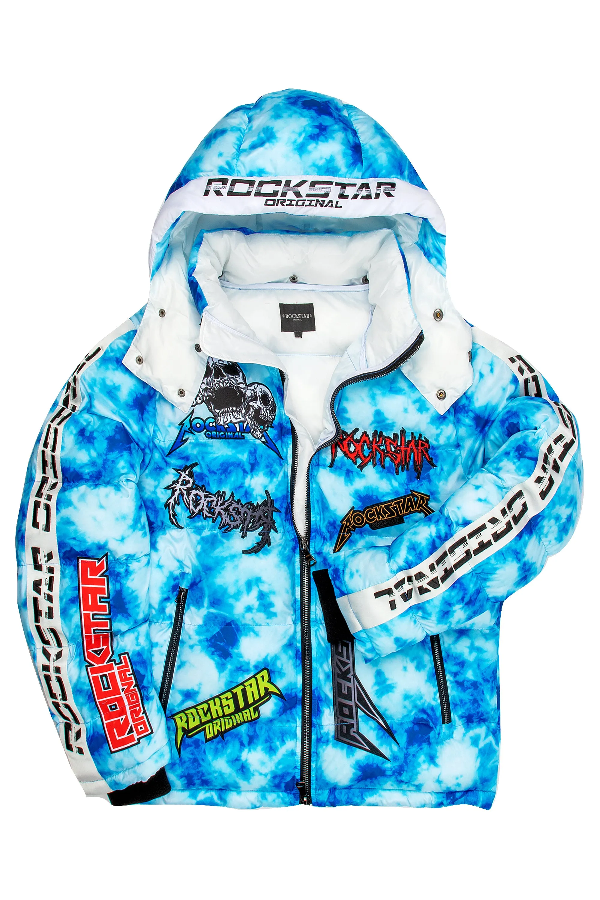 Giovan Puffer Jacket- Blue