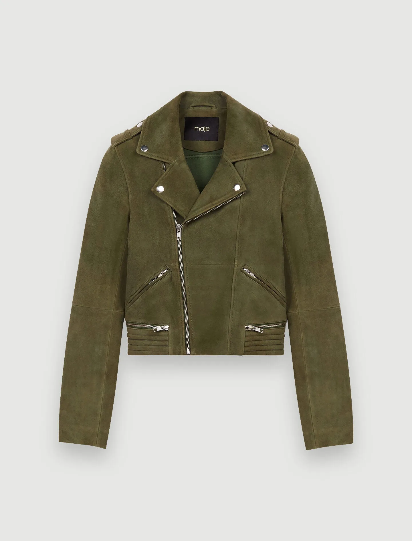 IMITATION SUEDE BIKER JACKET
