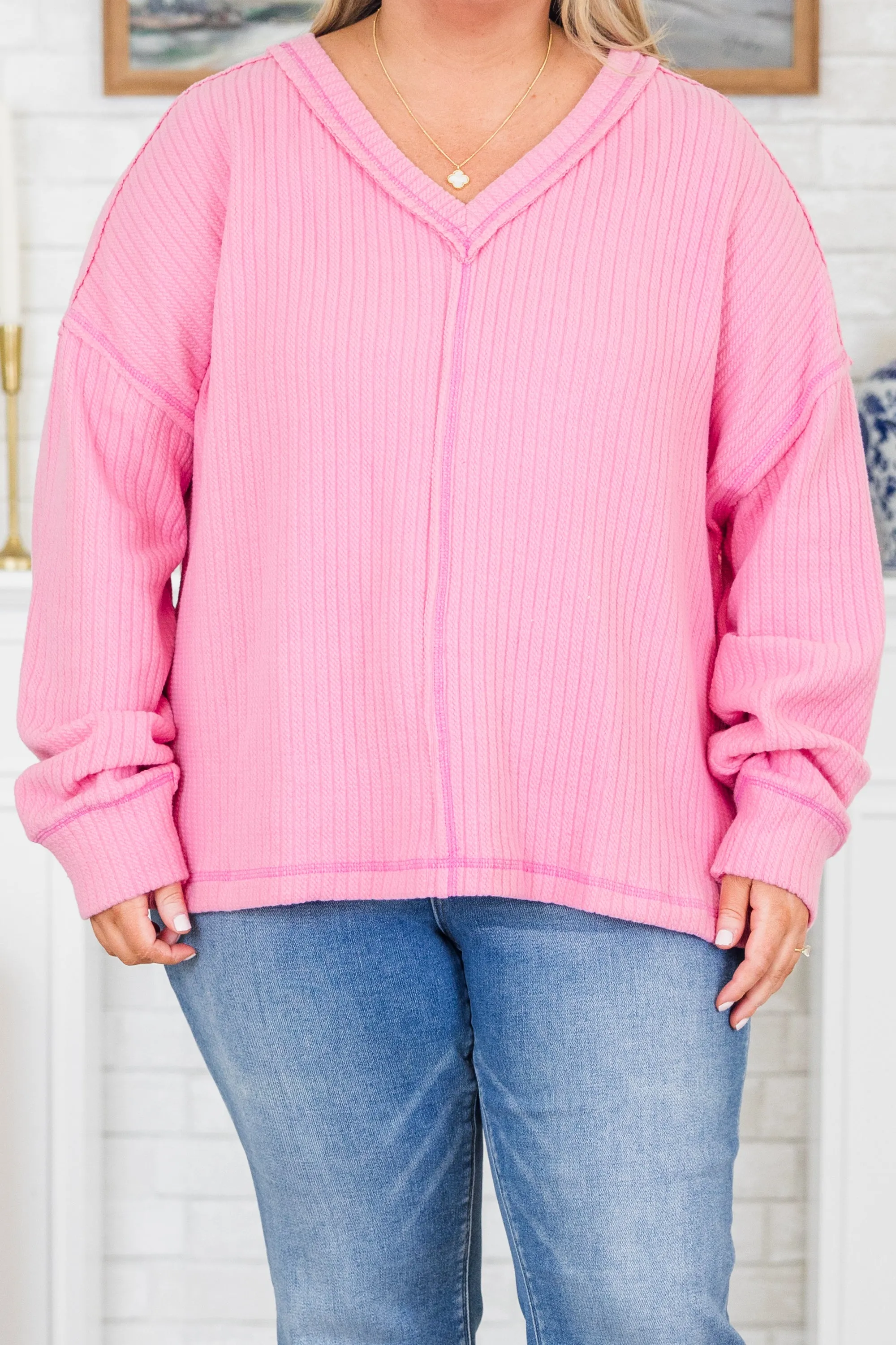 In The Orchard Sweater, Pink
