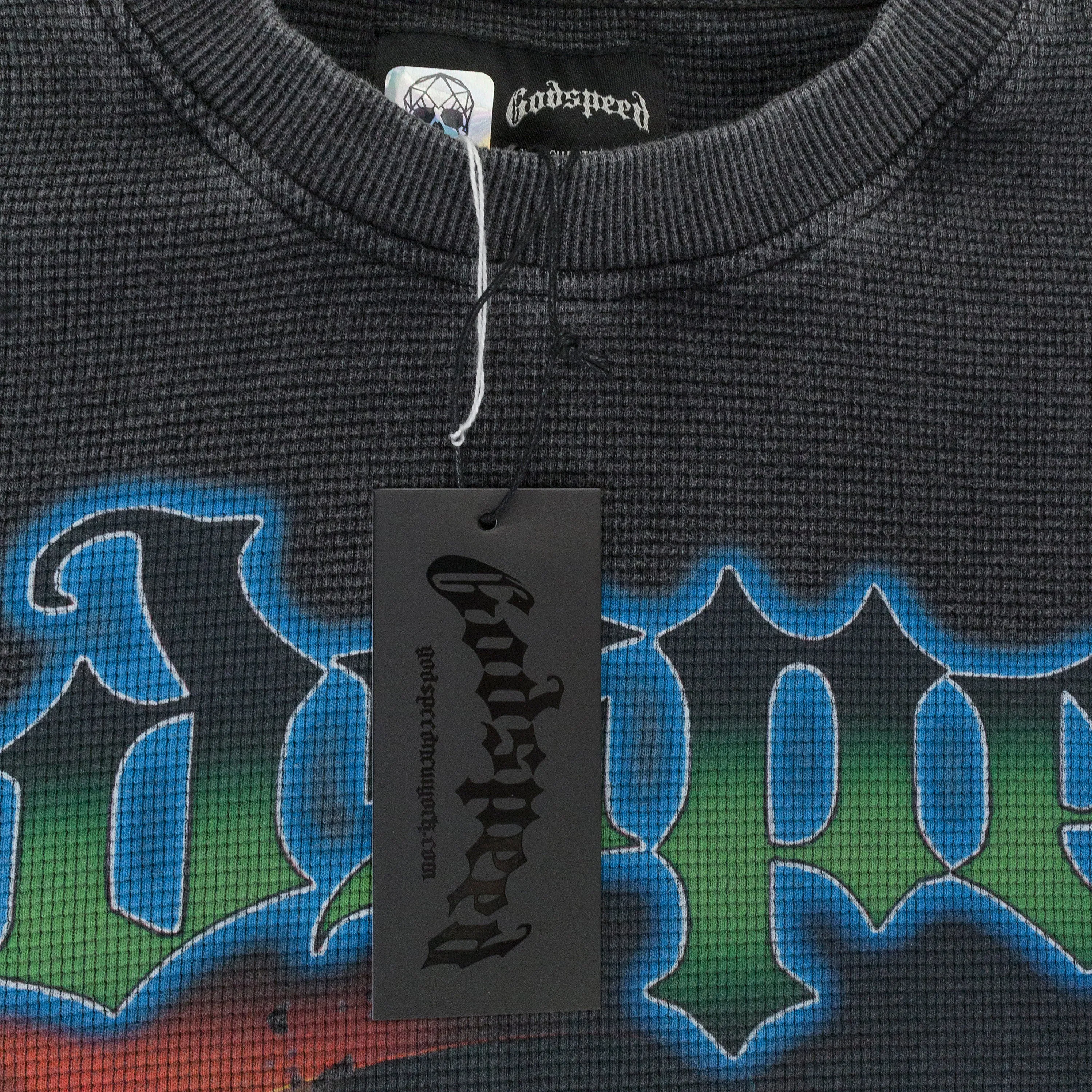 L.A.G. THERMAL L/S GREY WASH T-SHIRT