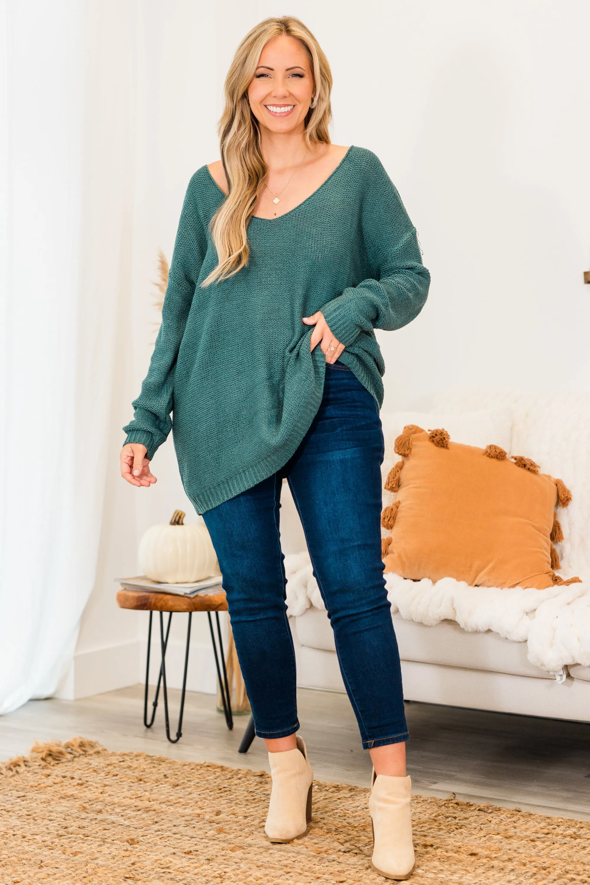 Like A Cloud Sweater, Green