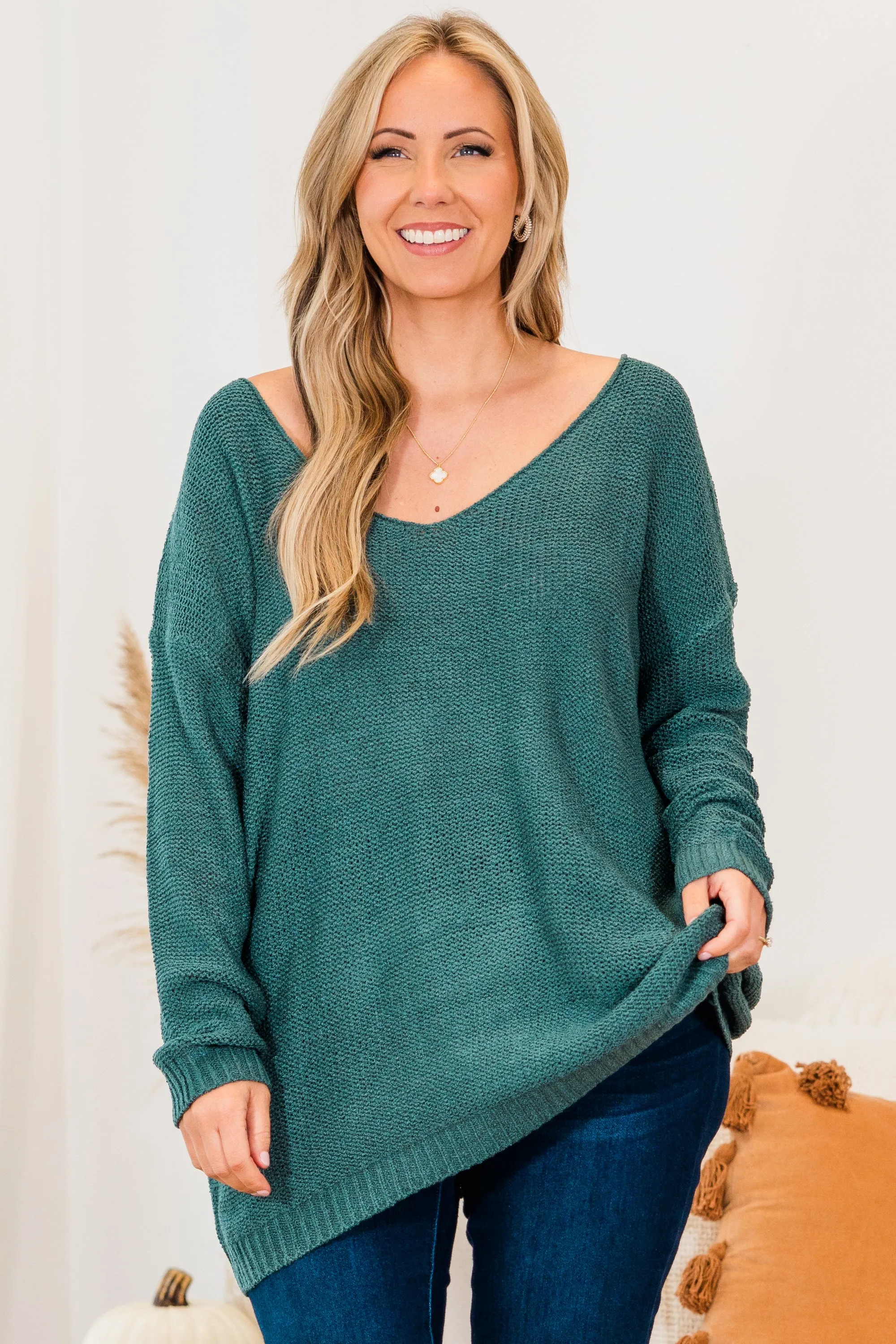 Like A Cloud Sweater, Green