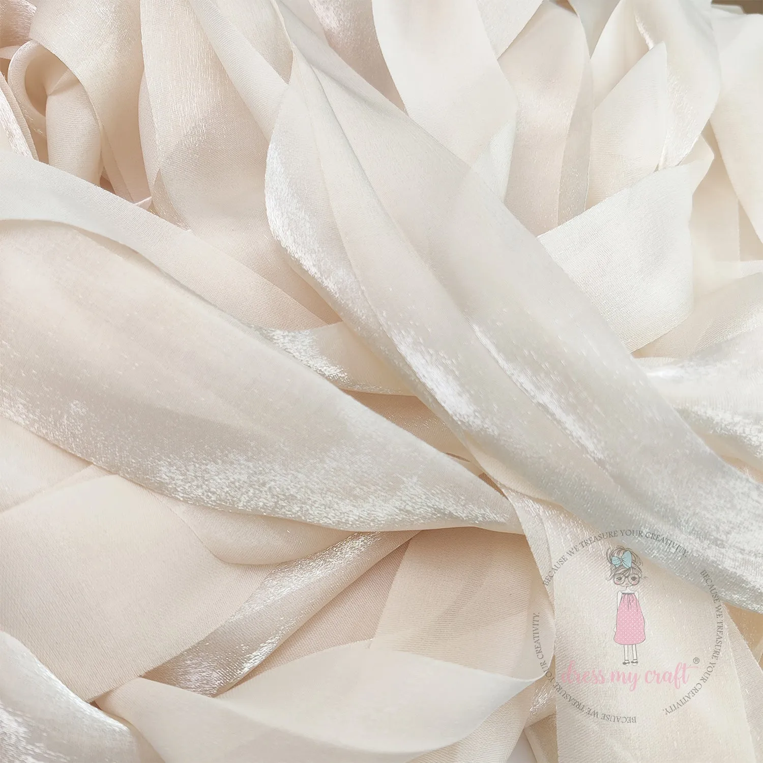 Metallic Silk Ribbons