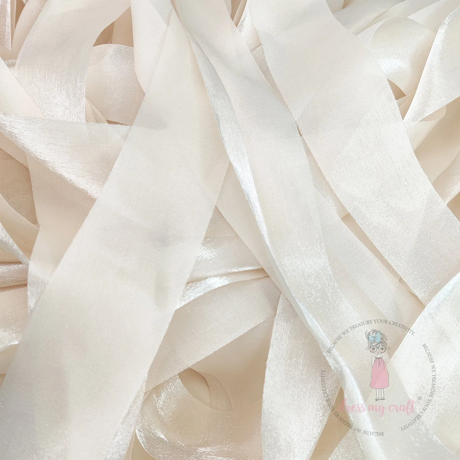 Metallic Silk Ribbons