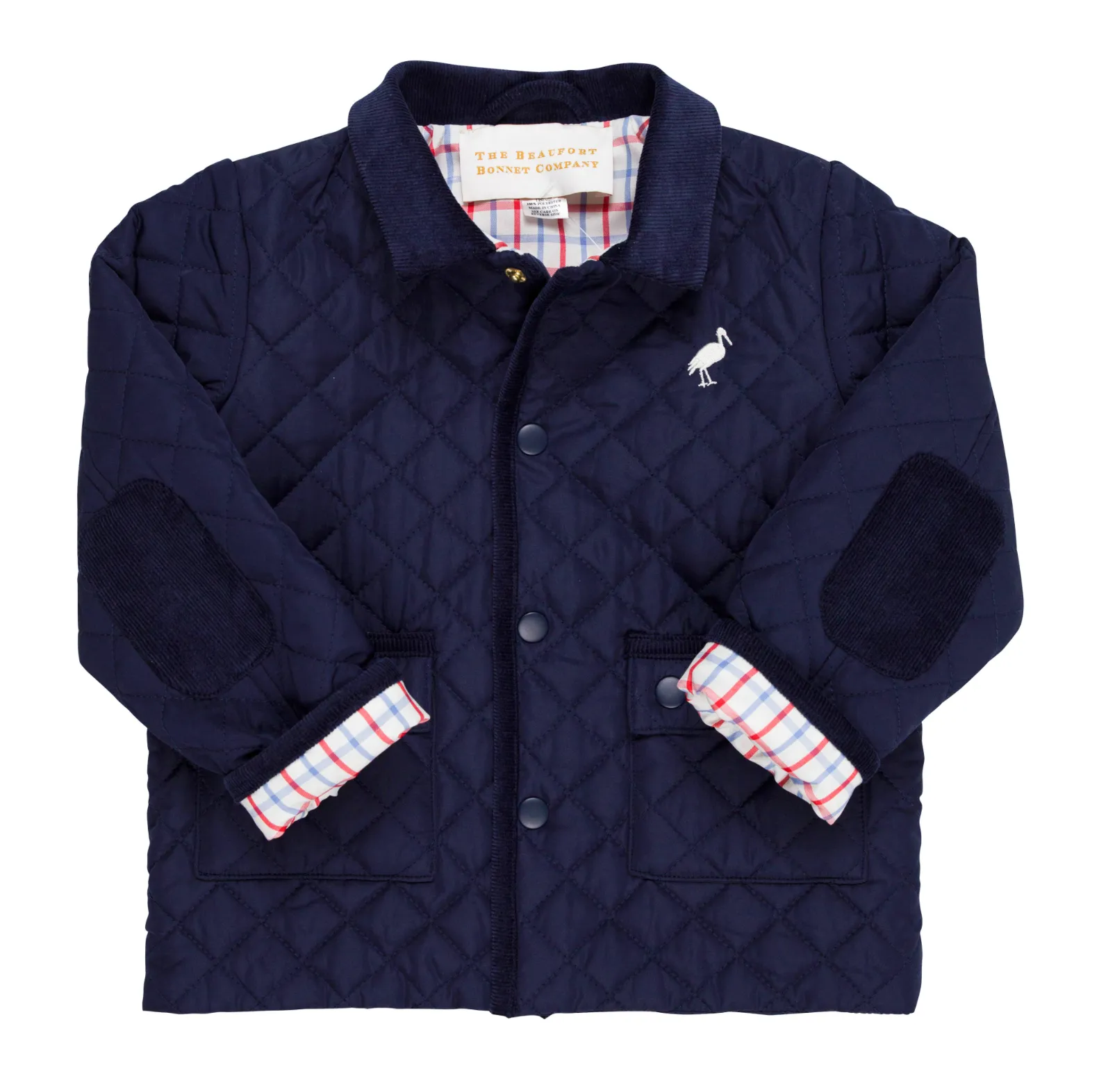 Nantucket Navy/Palmetto Pearl Caldwell Quilted Coat