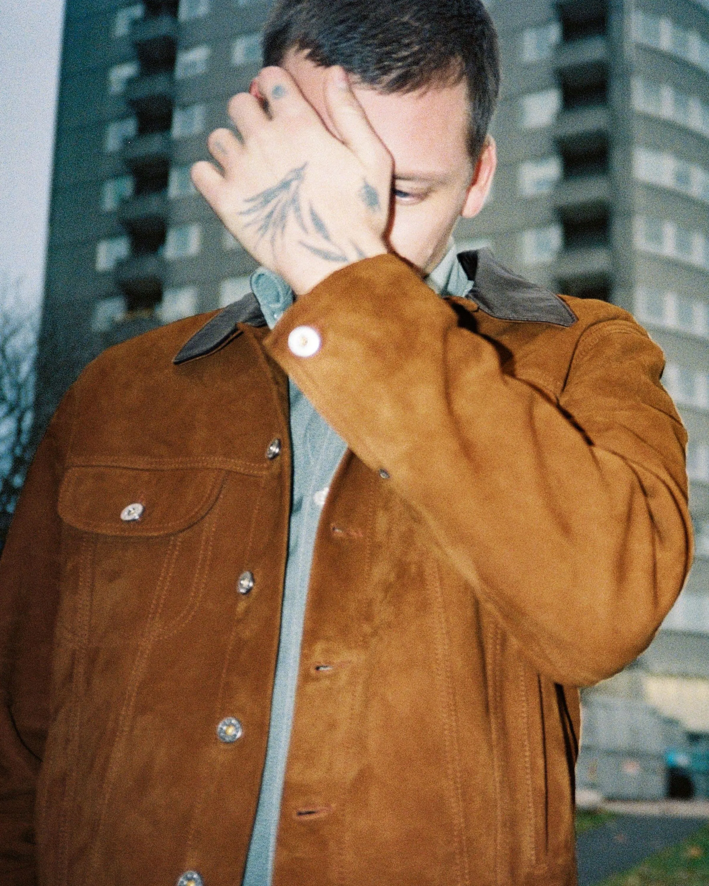Nudie Jeans Danny Suede Jacket - Tobacco
