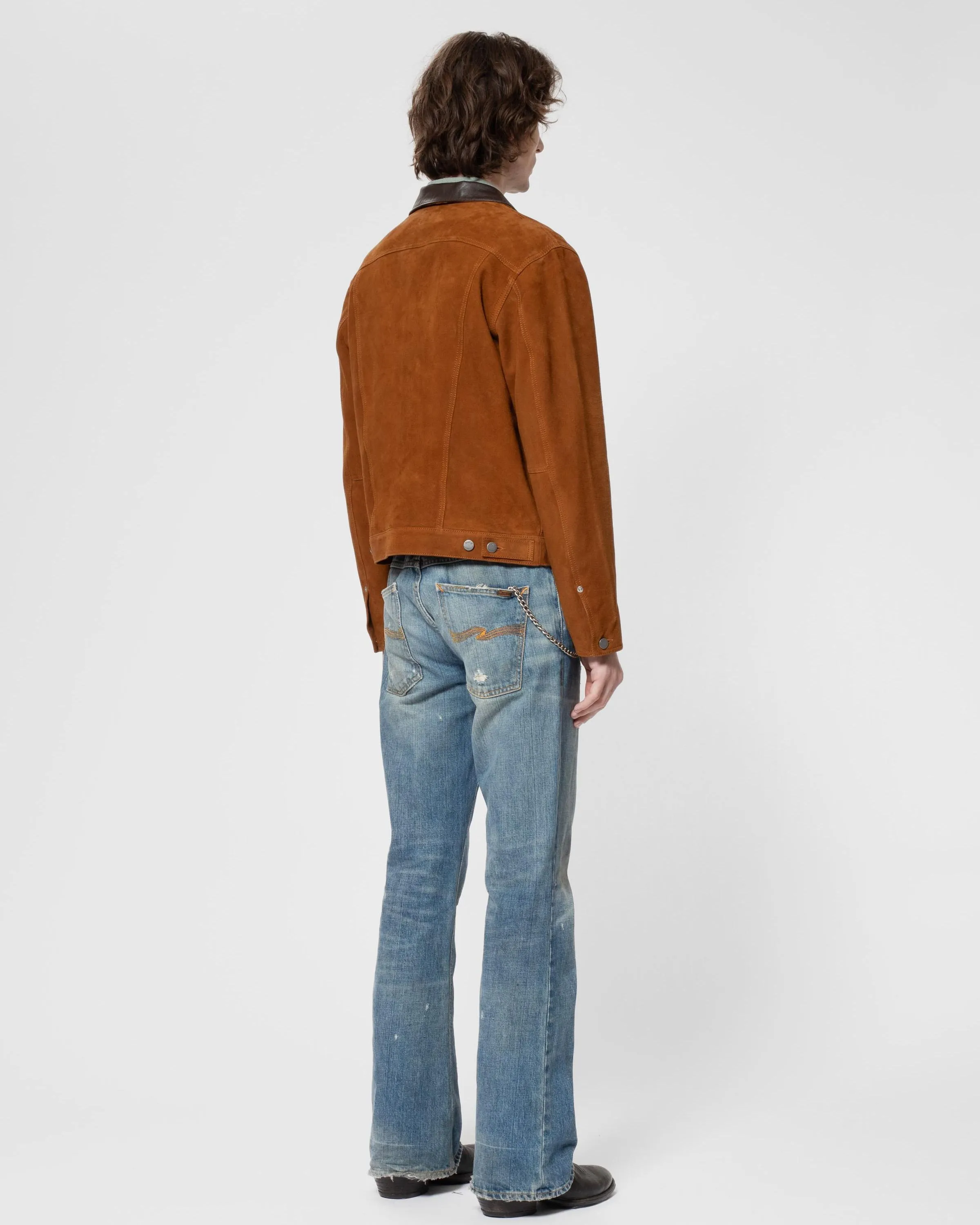 Nudie Jeans Danny Suede Jacket - Tobacco