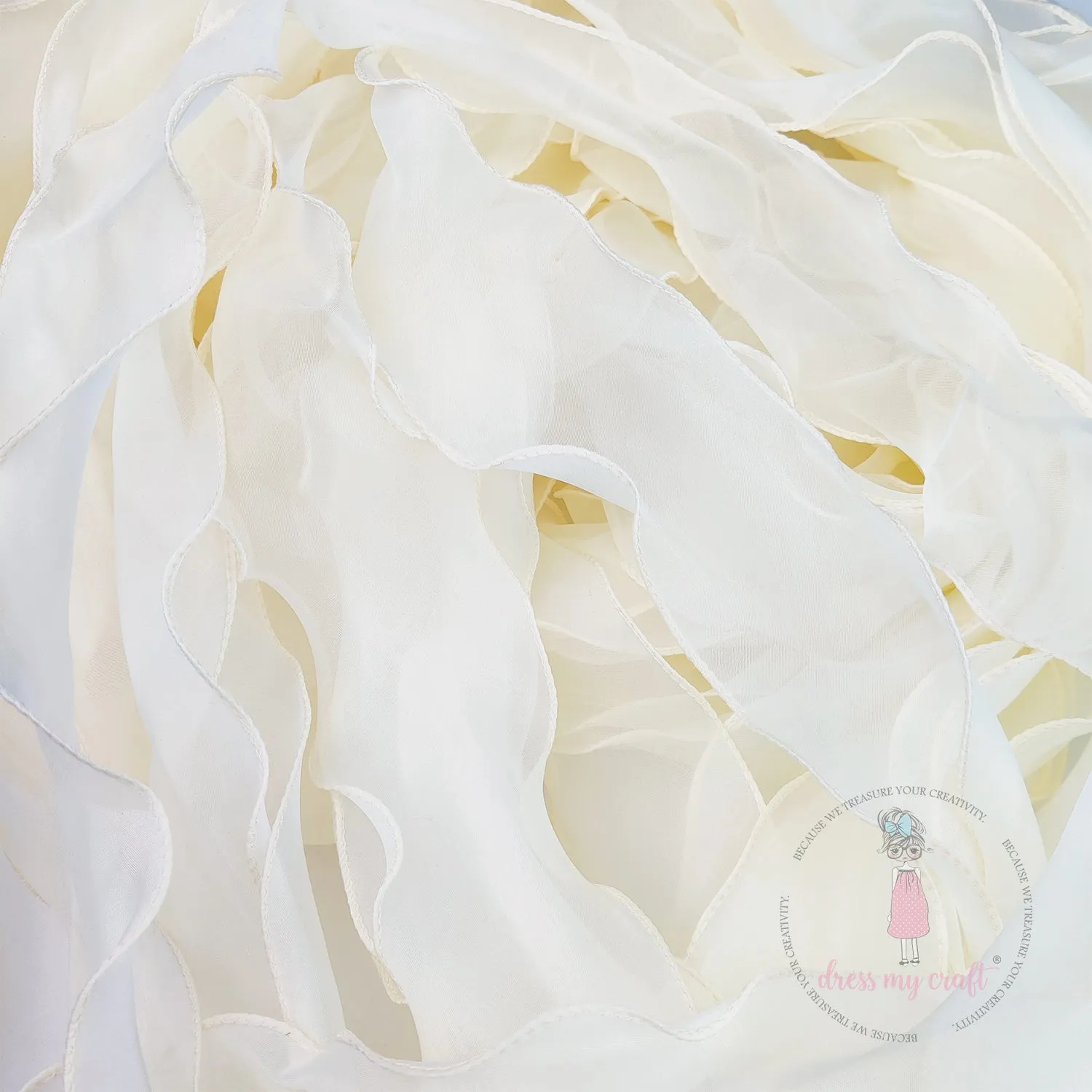 Organza  Wavy Ribbons