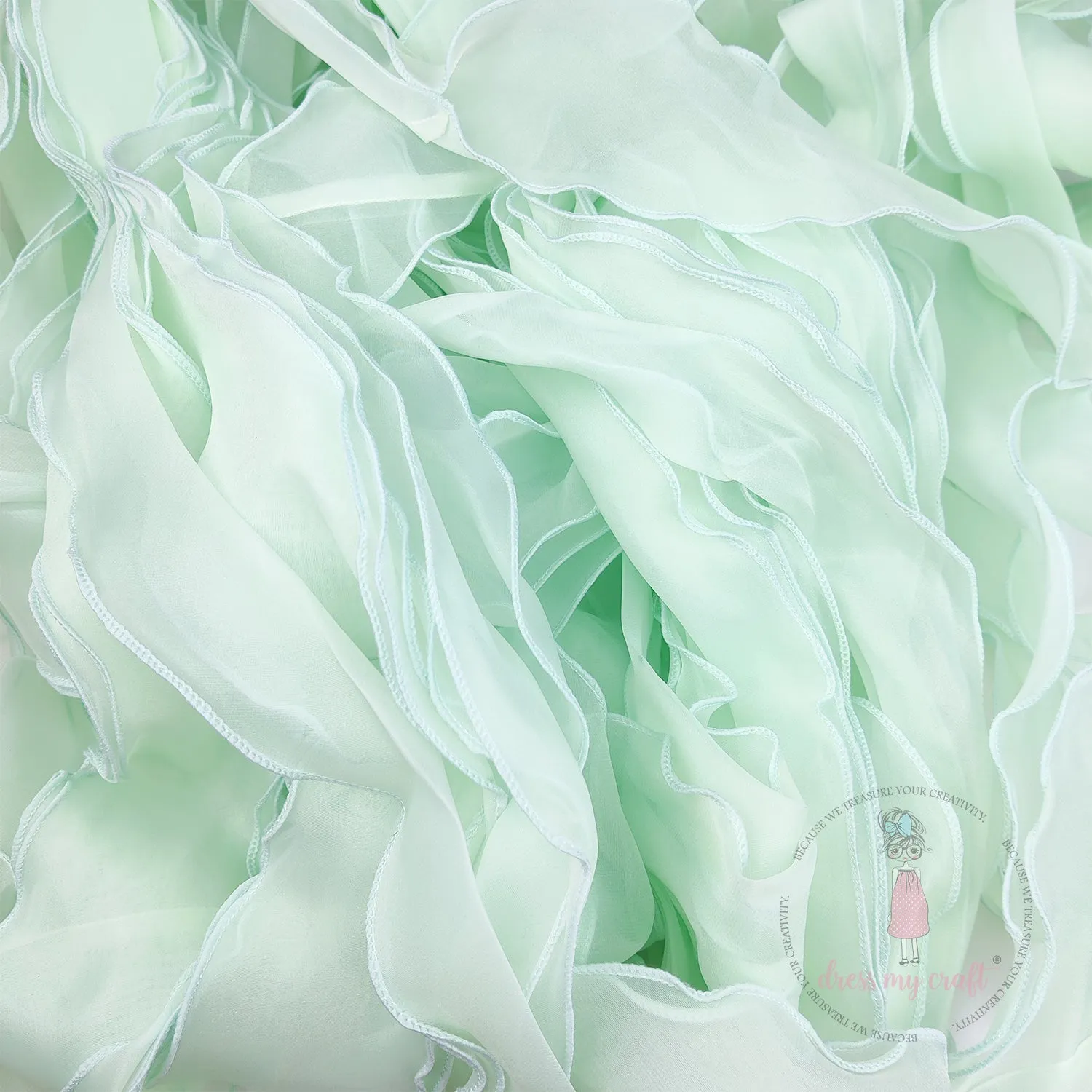 Organza  Wavy Ribbons