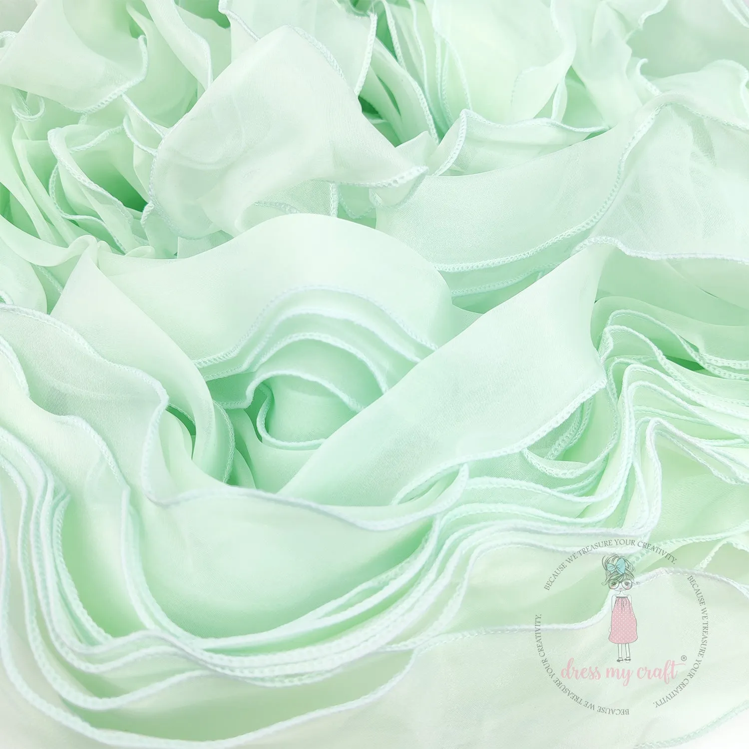 Organza  Wavy Ribbons
