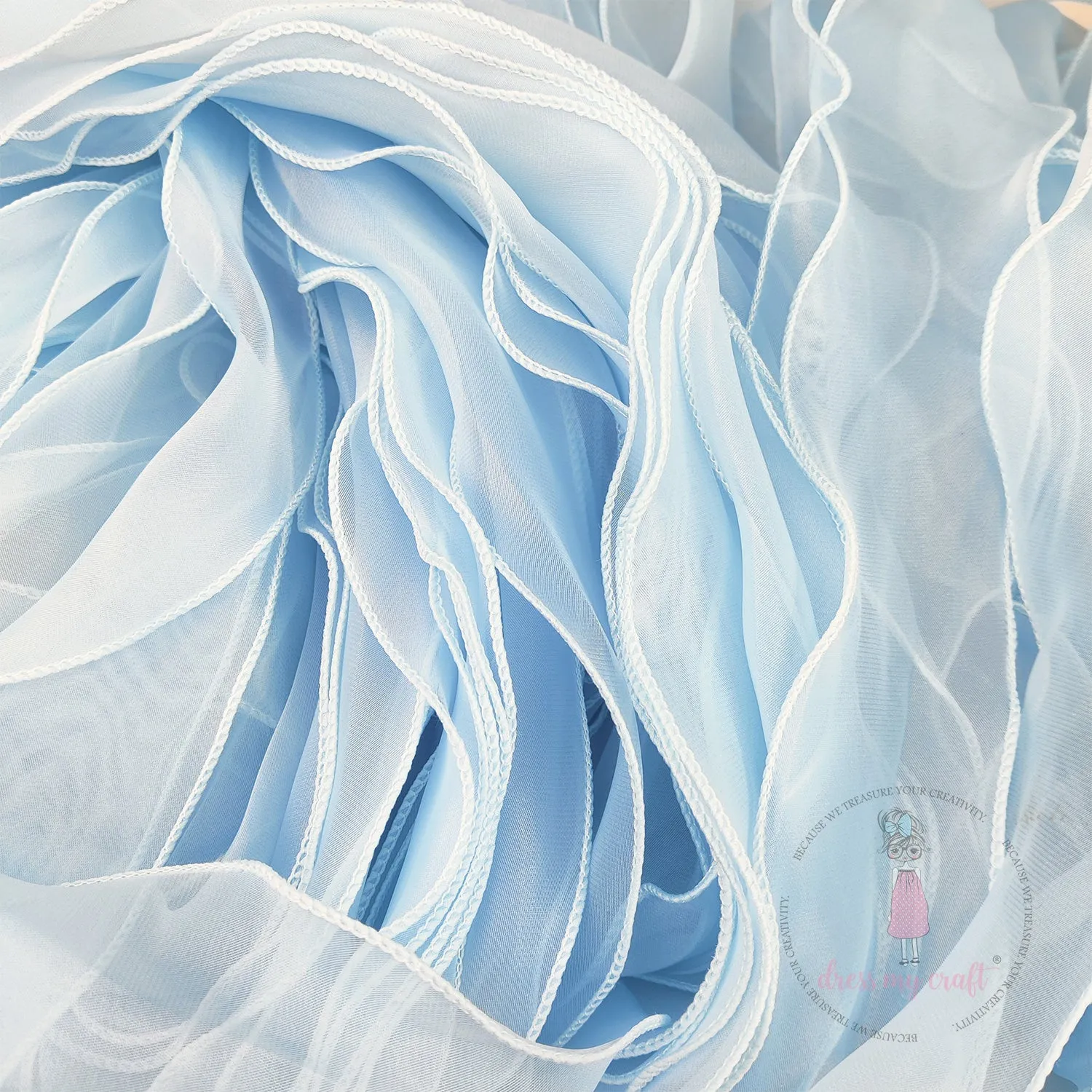 Organza  Wavy Ribbons