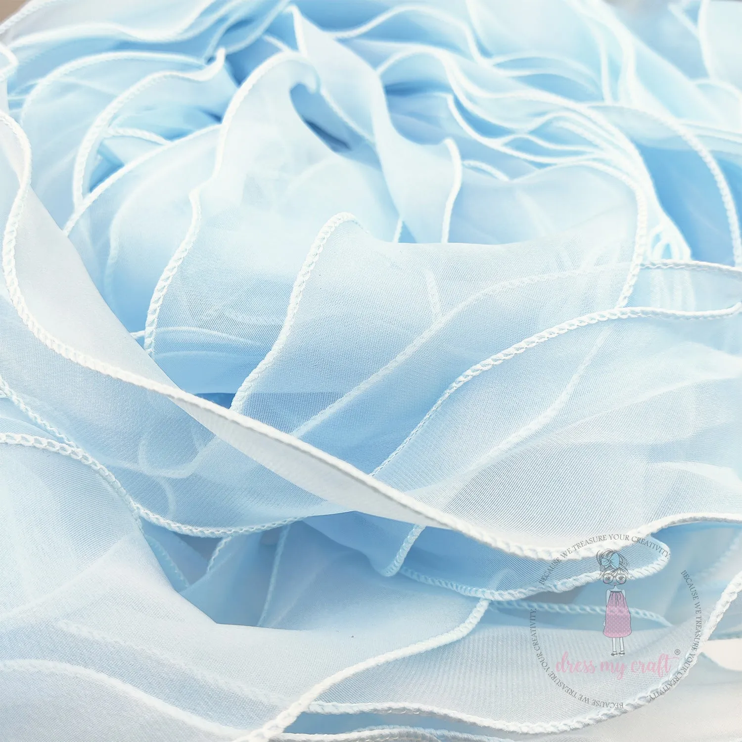 Organza  Wavy Ribbons