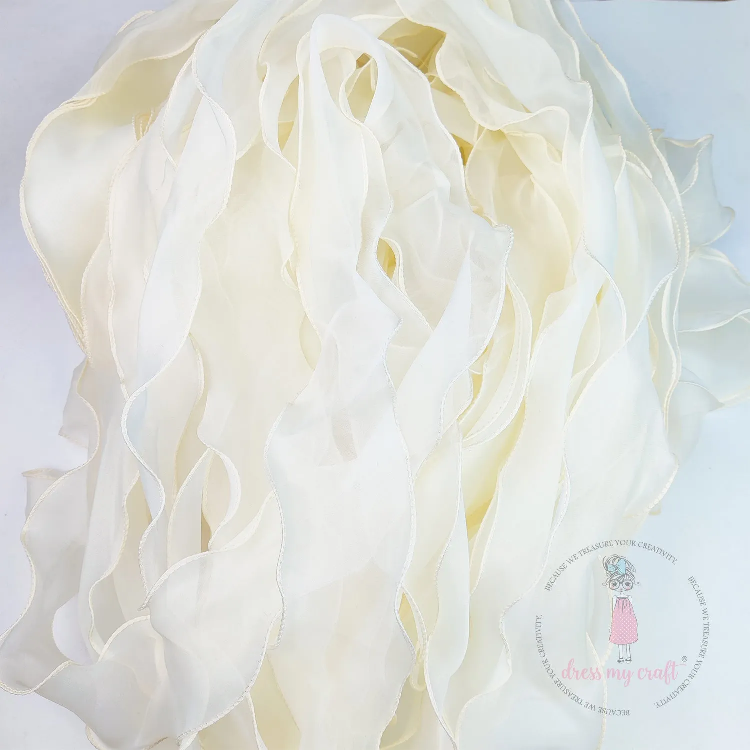 Organza  Wavy Ribbons