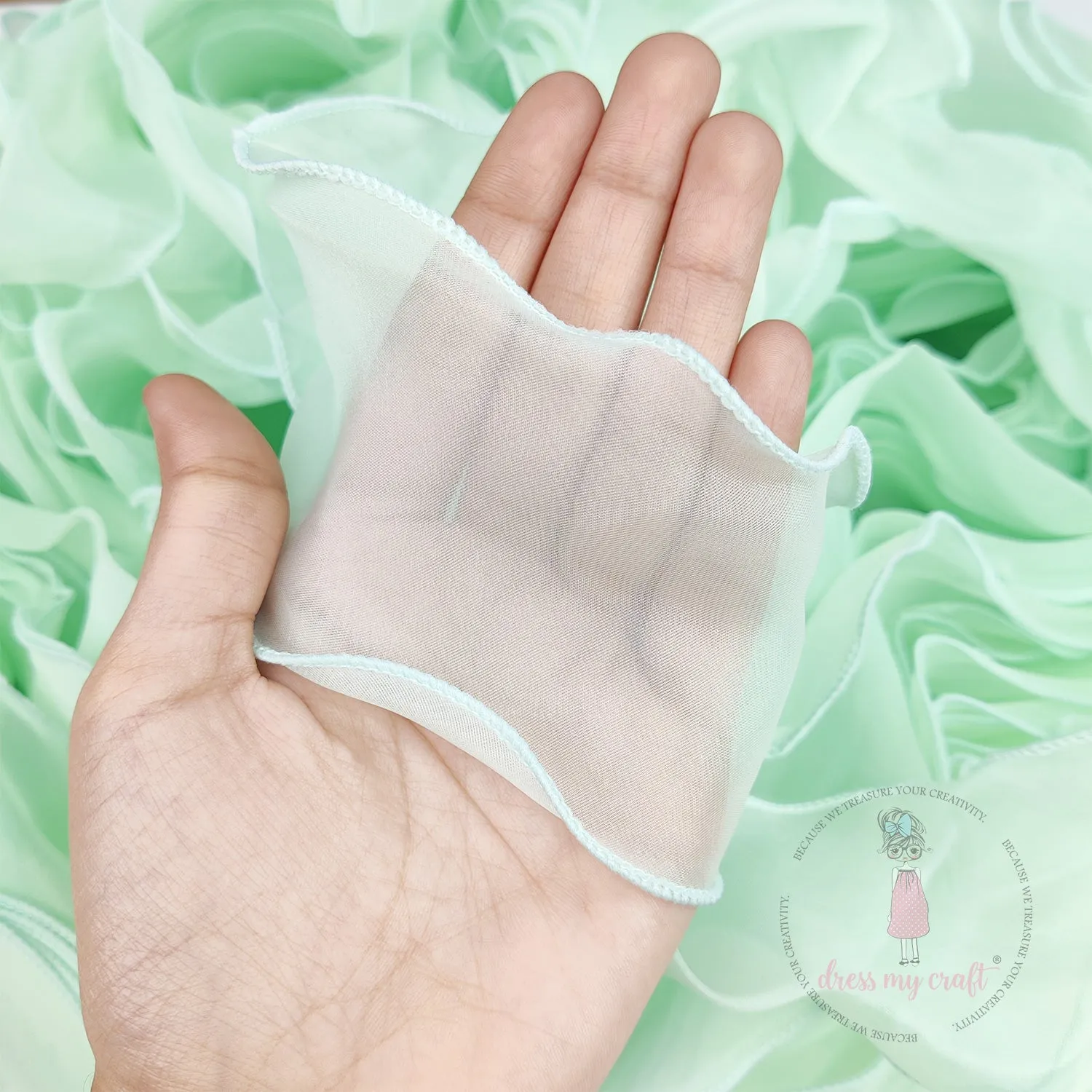 Organza  Wavy Ribbons