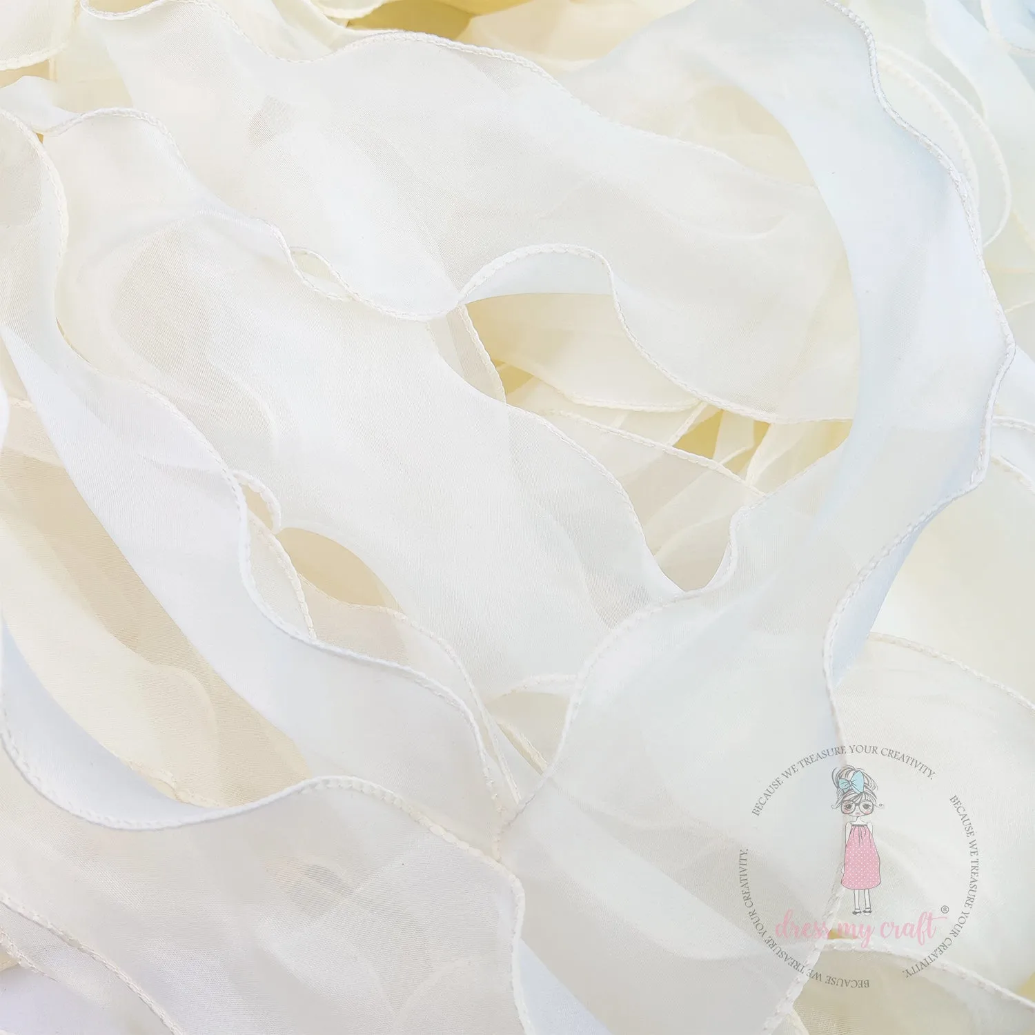 Organza  Wavy Ribbons