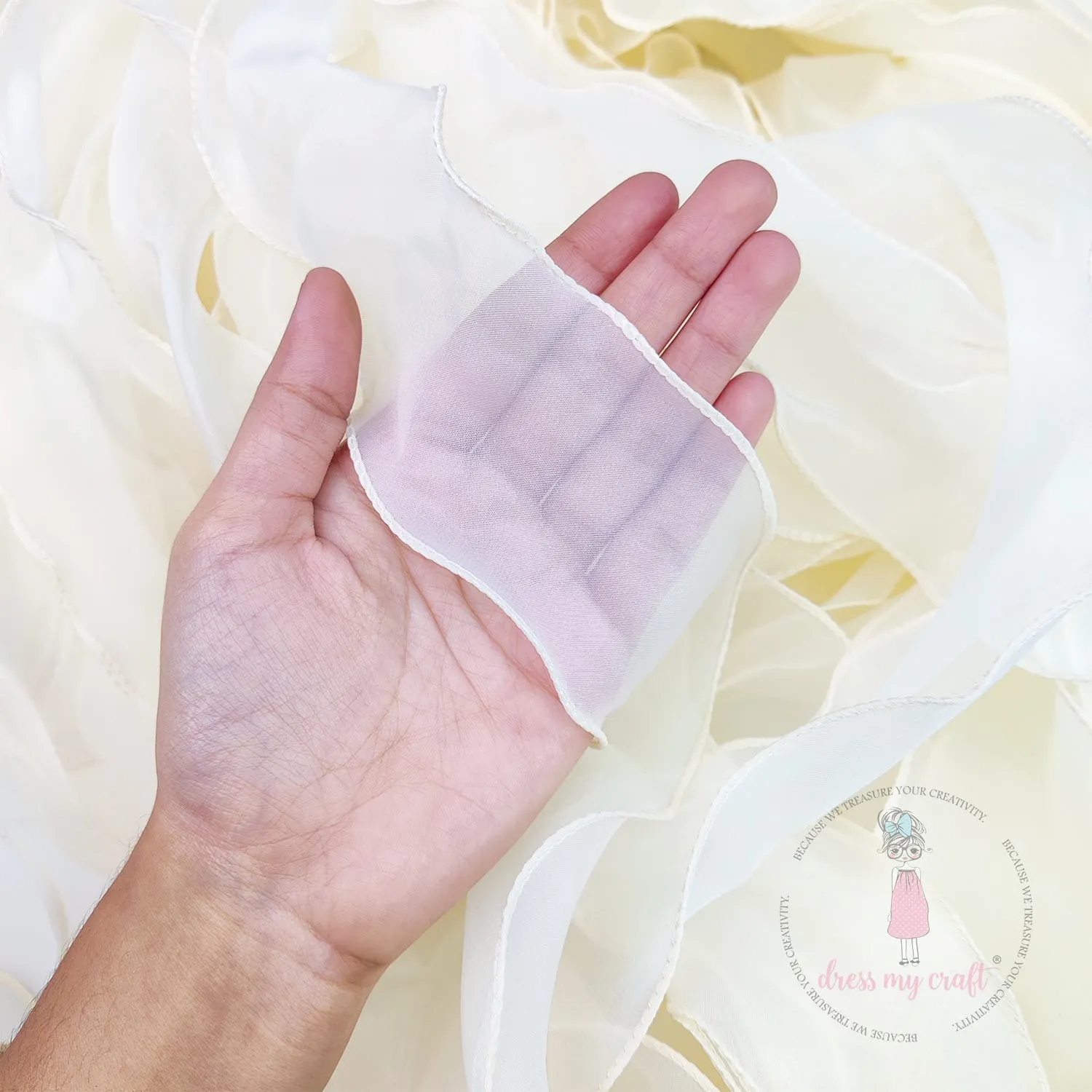 Organza  Wavy Ribbons