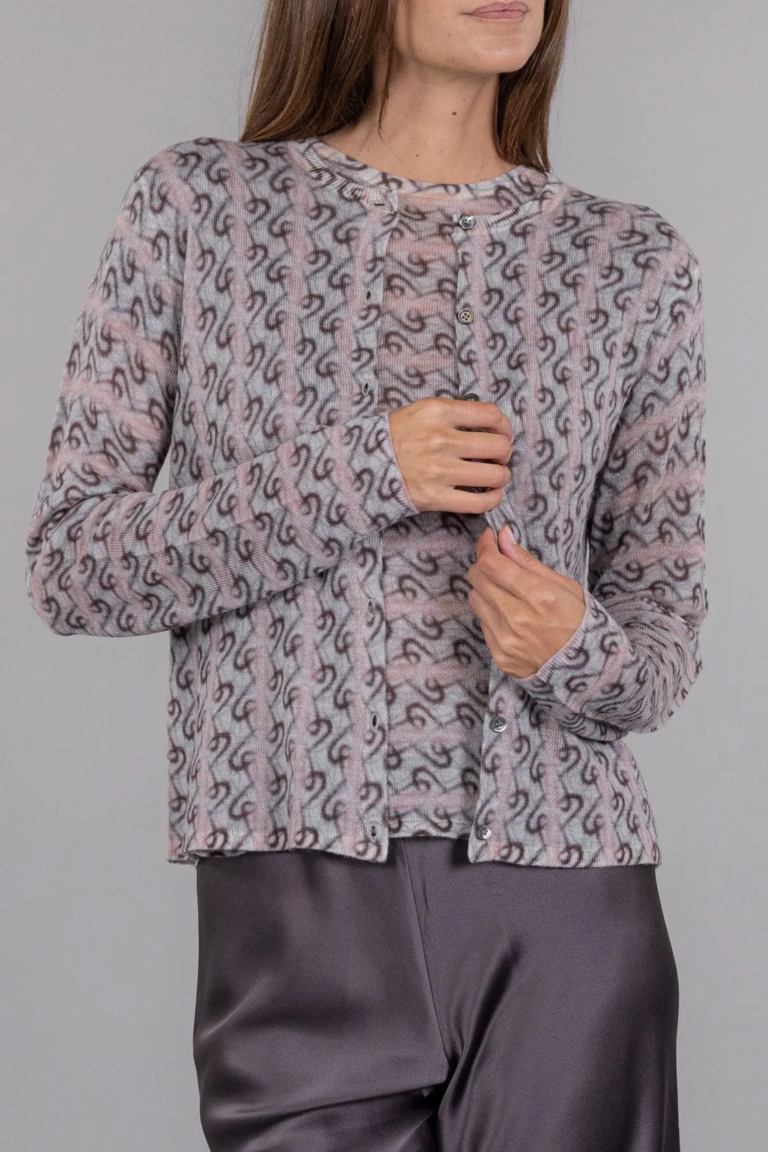PRINTED CARDIGAN