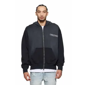 Purple Brand Gothic Wordmark Drip Zip Up Hoodie