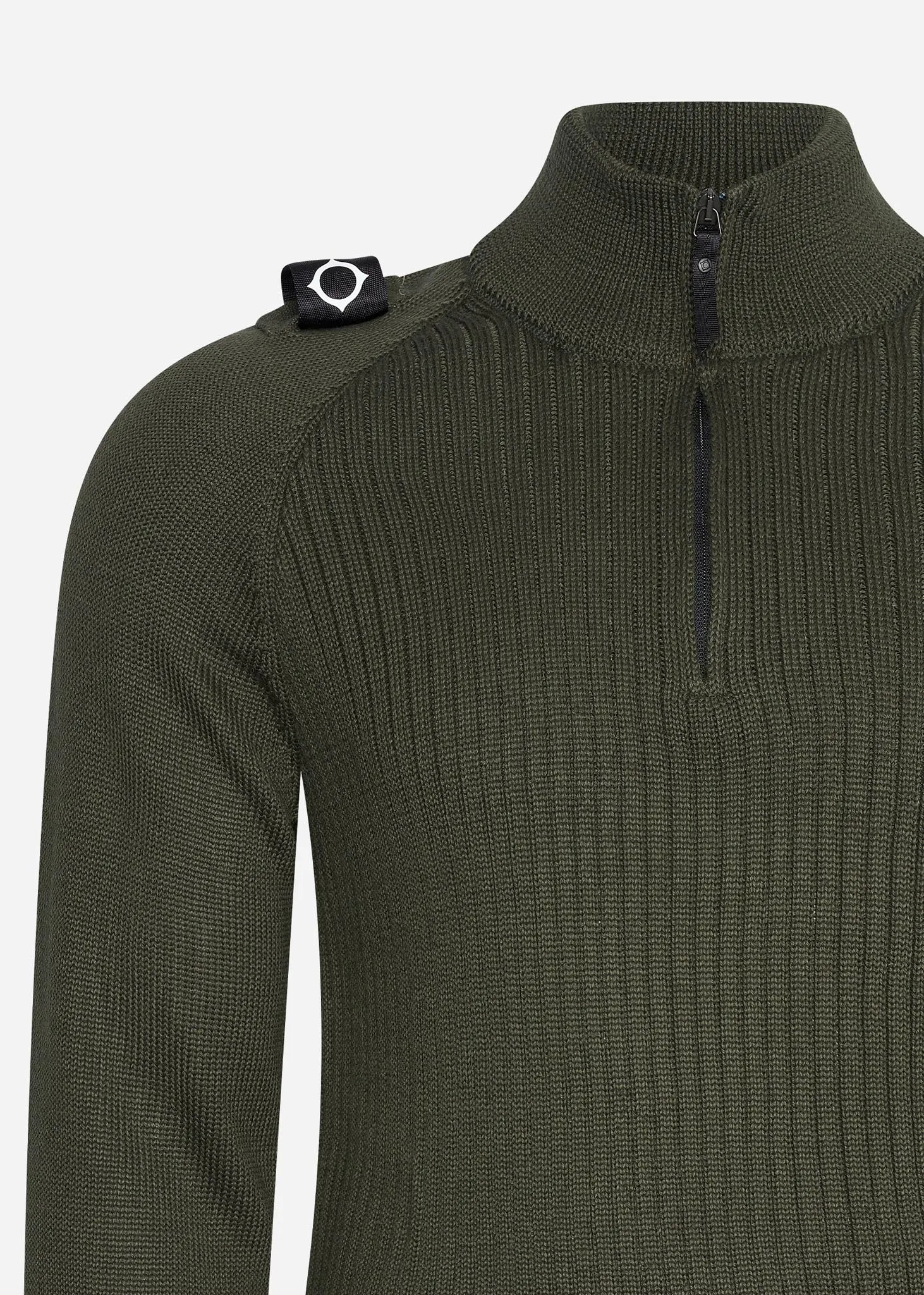 Quarter zip knit - oil slick