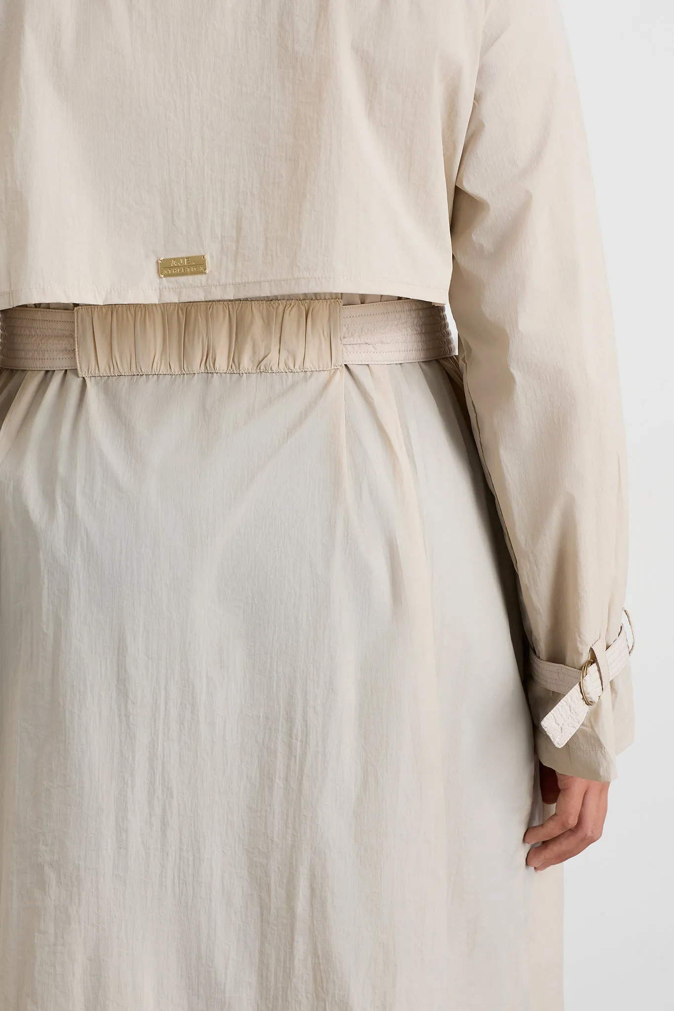 Quilted Storm Flap Trench 703