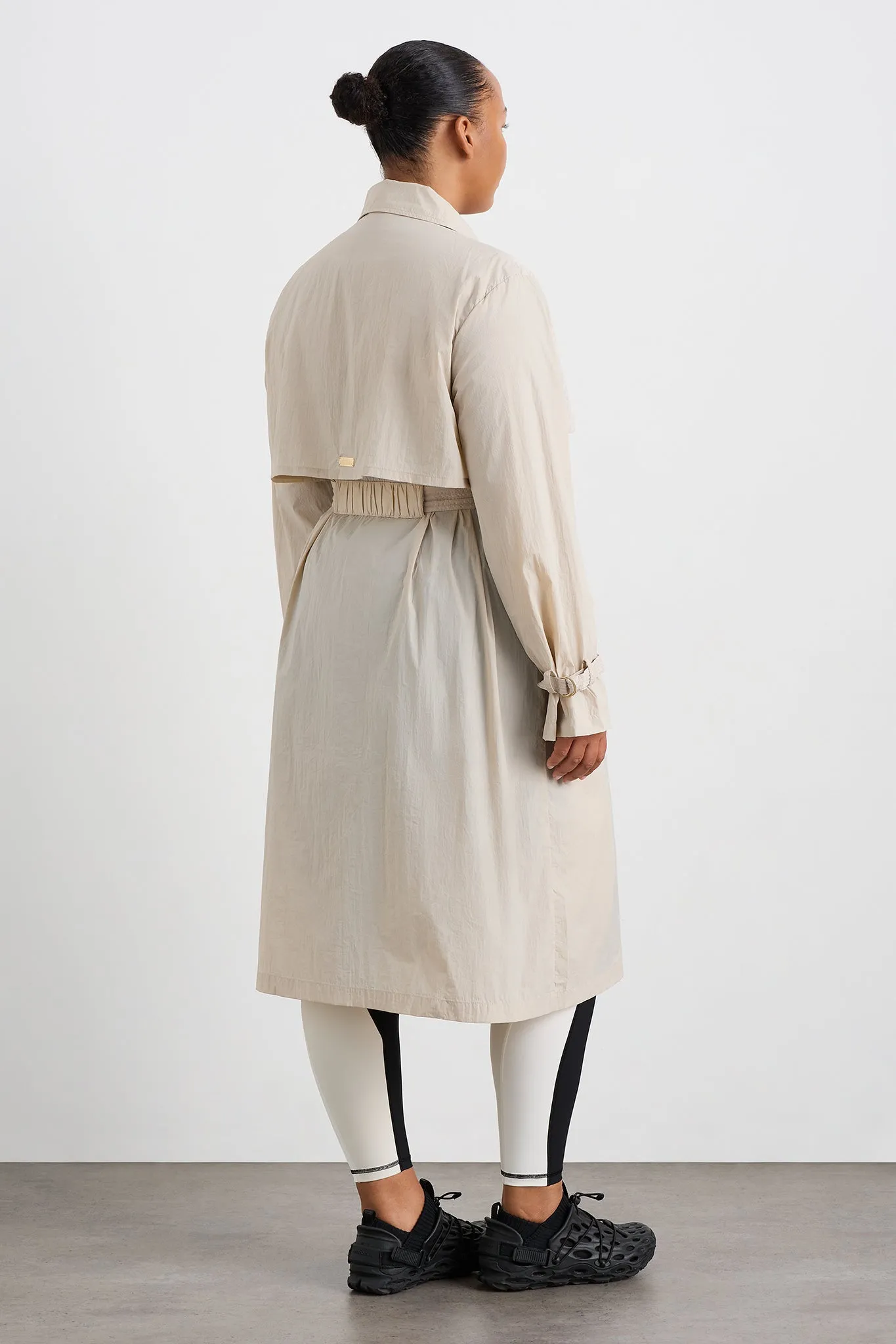 Quilted Storm Flap Trench 703