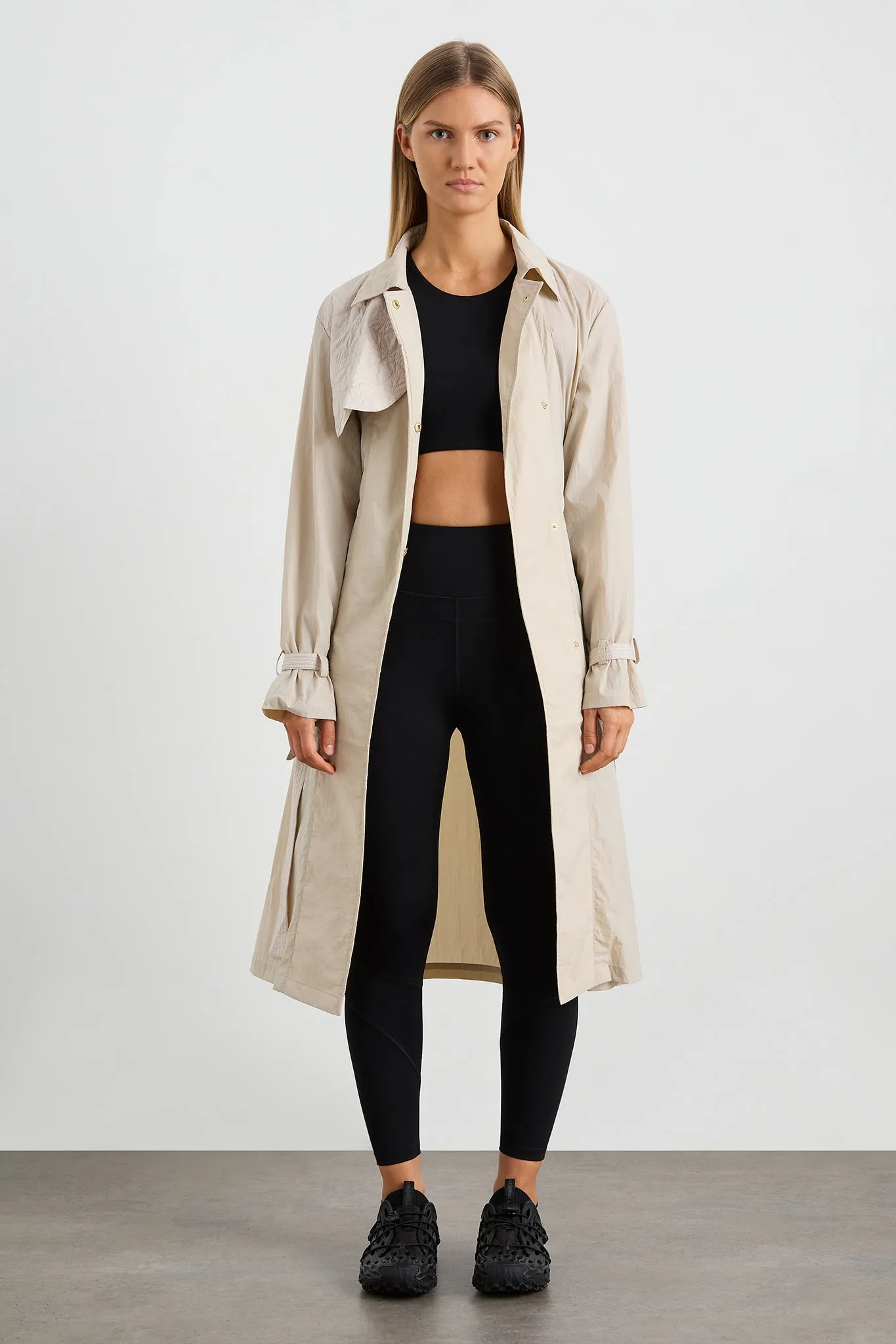 Quilted Storm Flap Trench 703