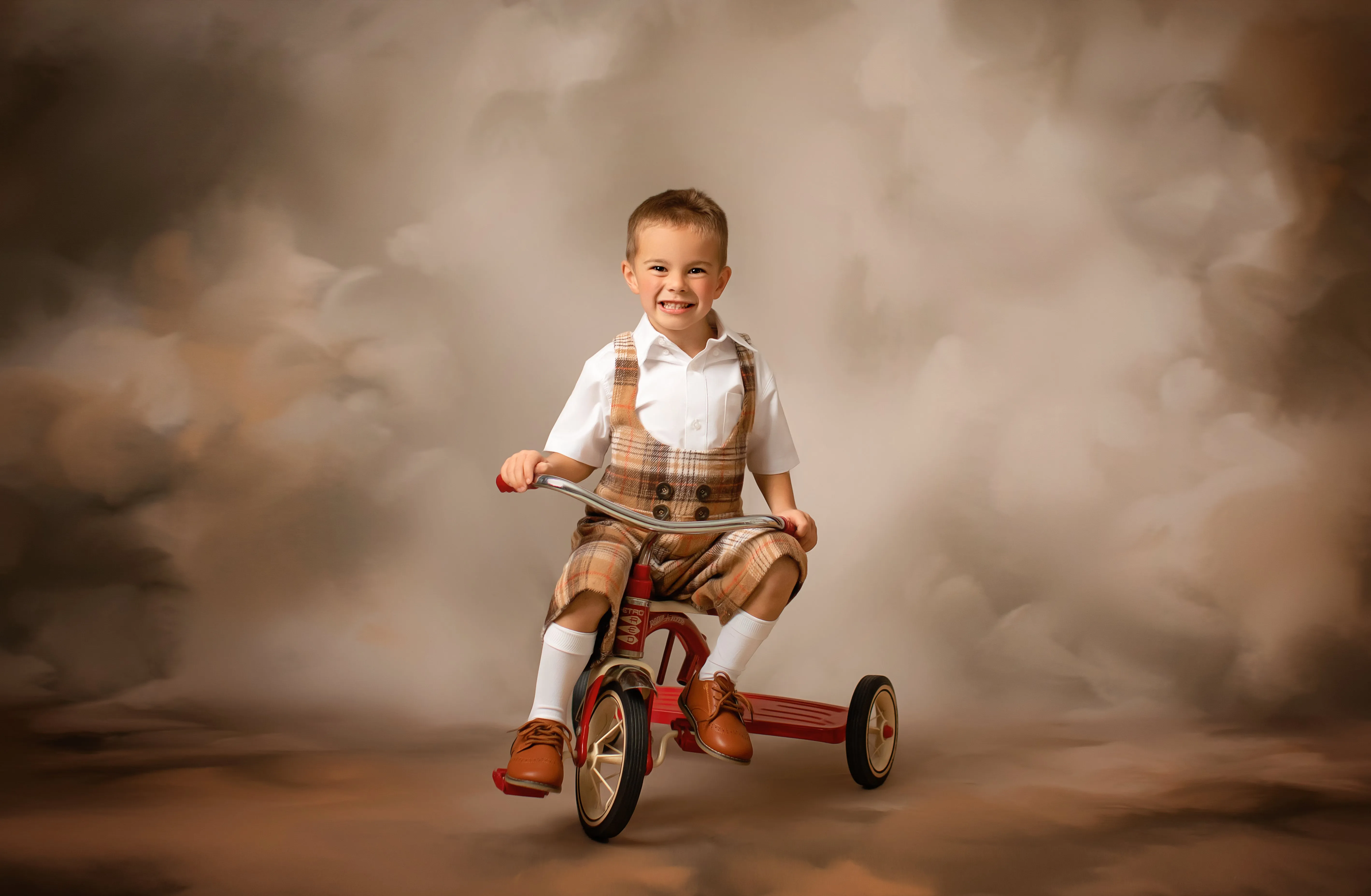 "London Fog" Dress & Boys Shorts Set | Dress (5-6 Years) & Boys Shorts (5-7 Years)