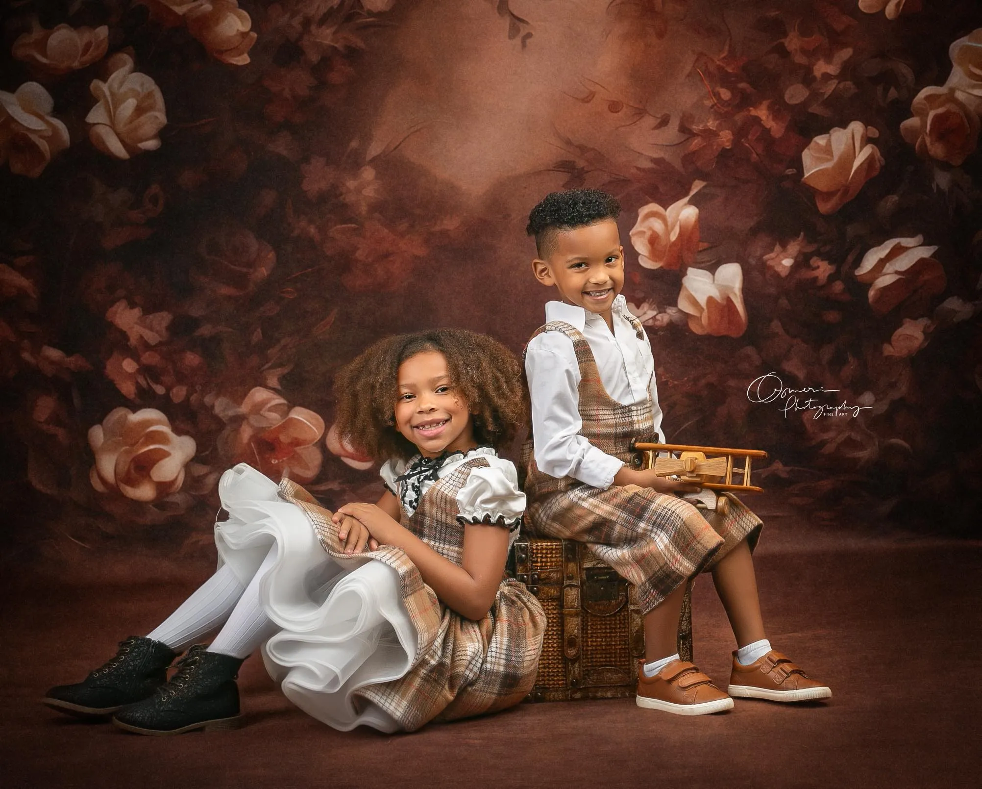 "London Fog" Dress & Boys Shorts Set | Dress (5-6 Years) & Boys Shorts (5-7 Years)