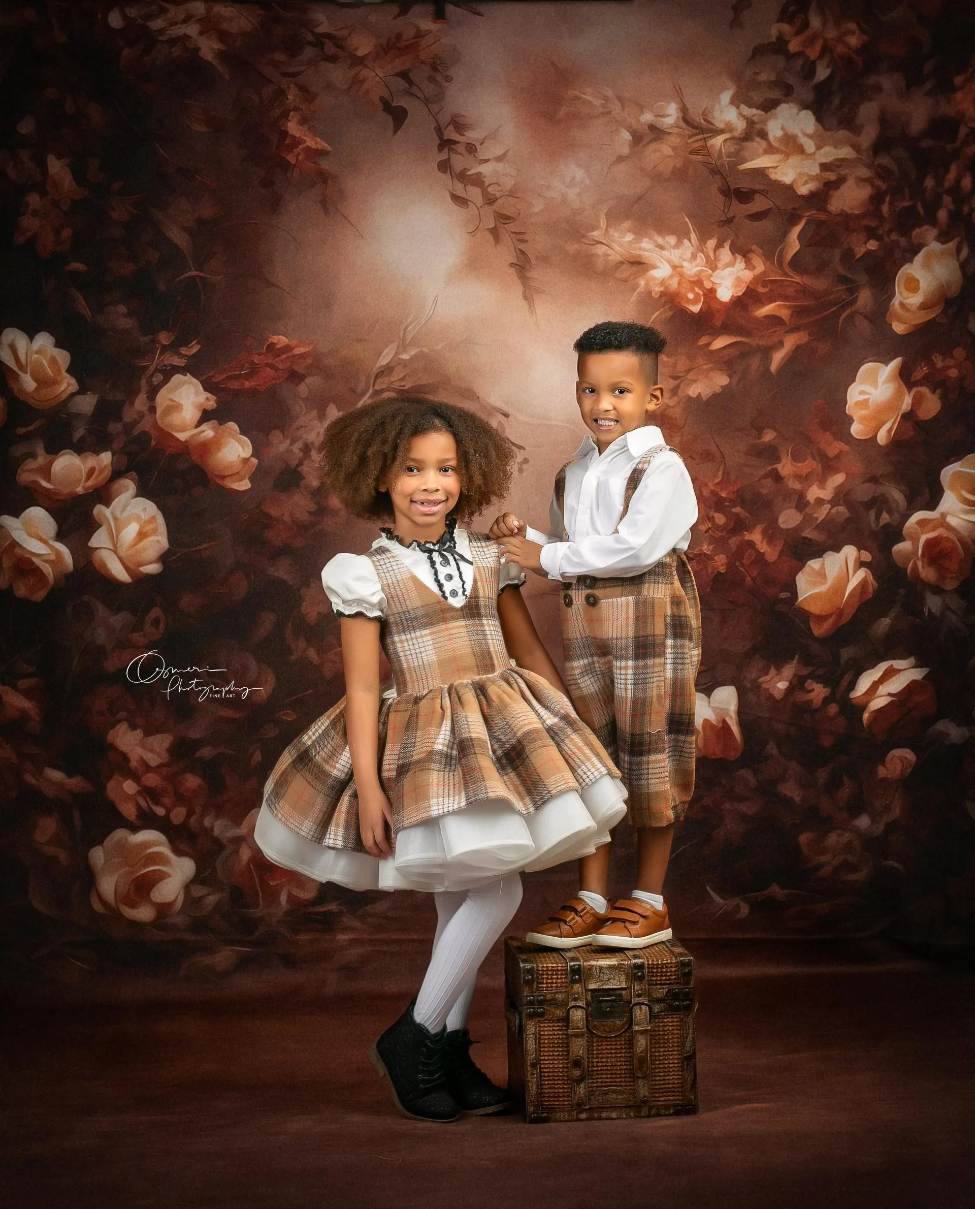 "London Fog" Dress & Boys Shorts Set | Dress (5-6 Years) & Boys Shorts (5-7 Years)