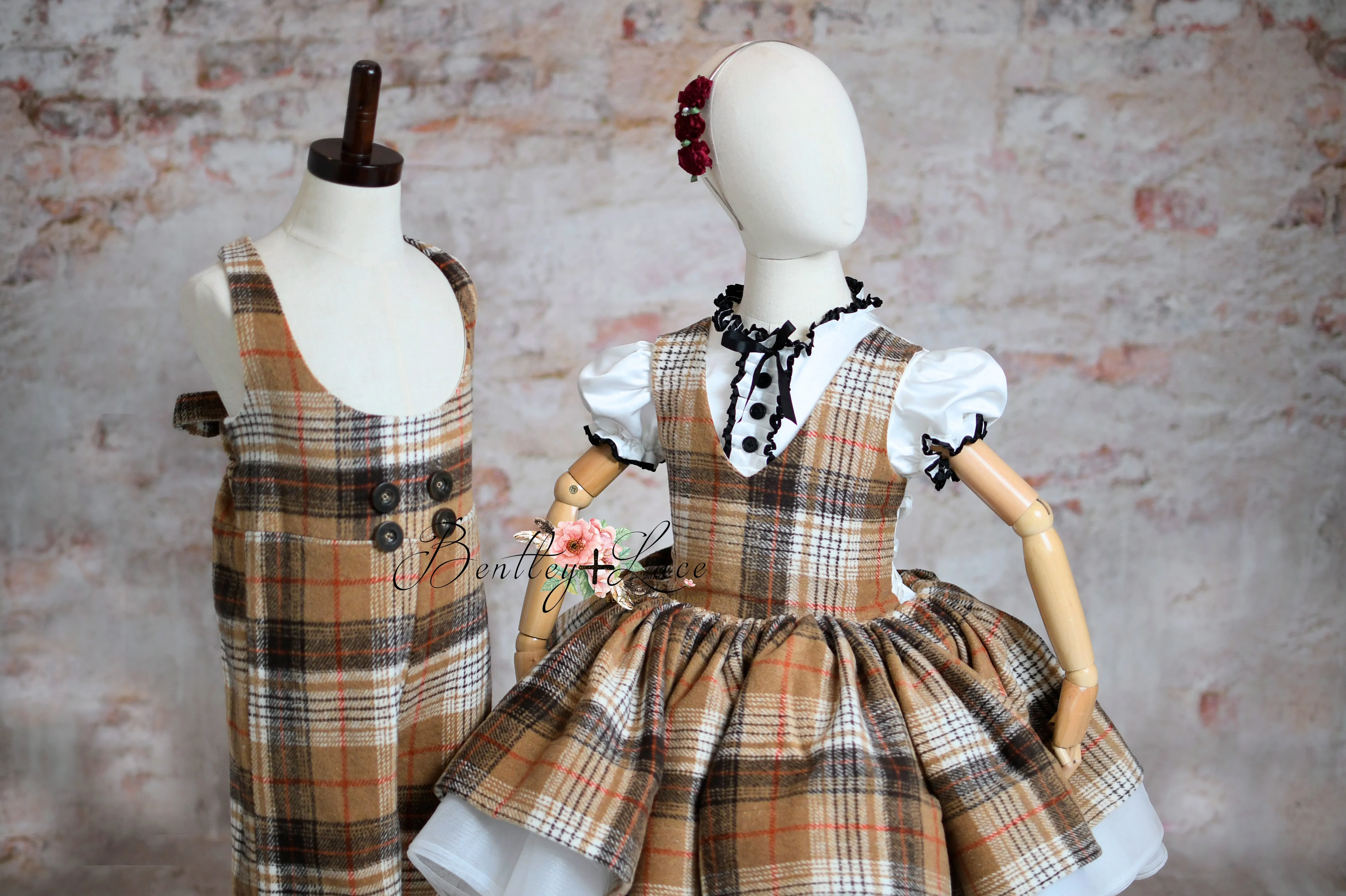 "London Fog" Dress & Boys Shorts Set | Dress (5-6 Years) & Boys Shorts (5-7 Years)