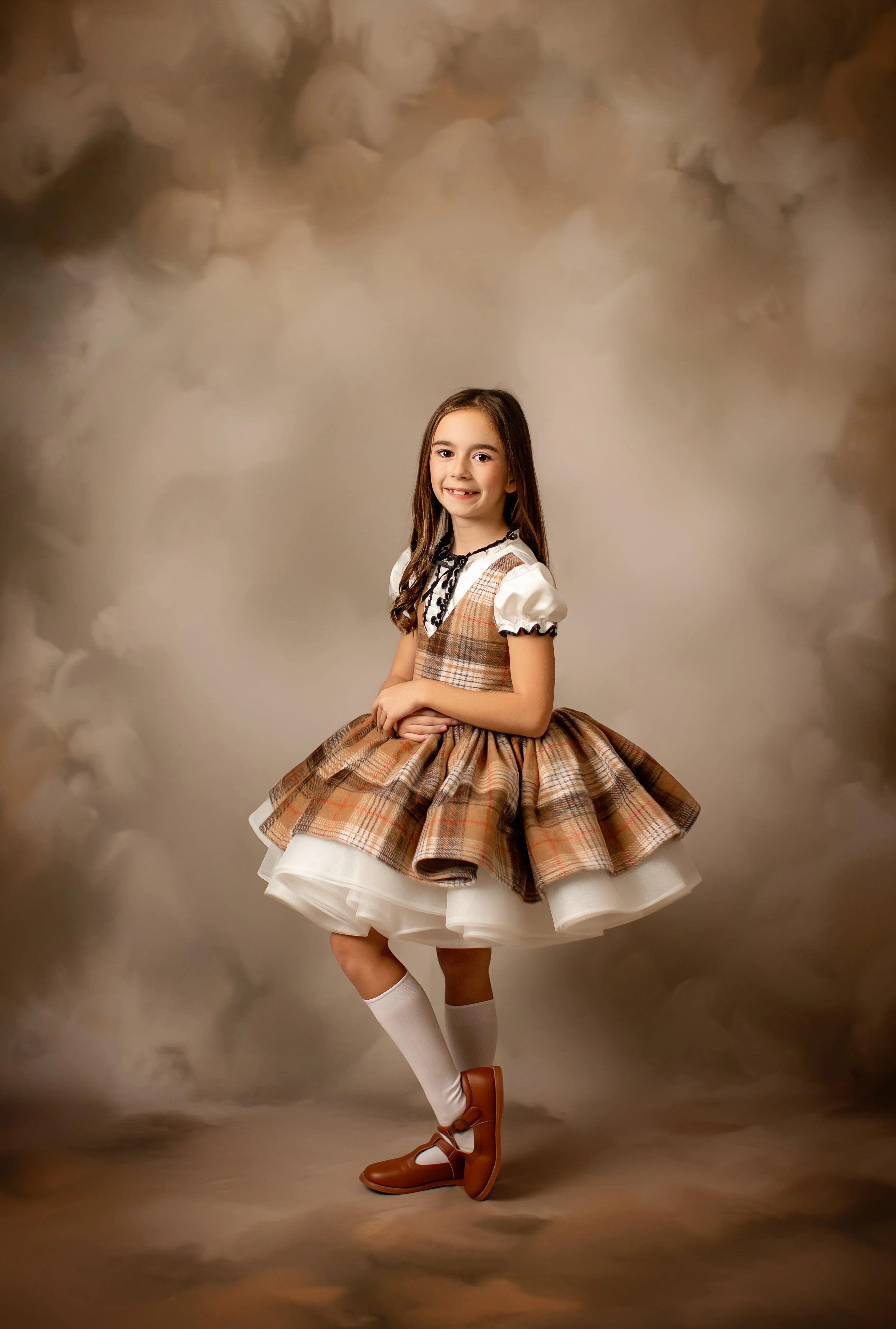 "London Fog" Dress & Boys Shorts Set | Dress (5-6 Years) & Boys Shorts (5-7 Years)