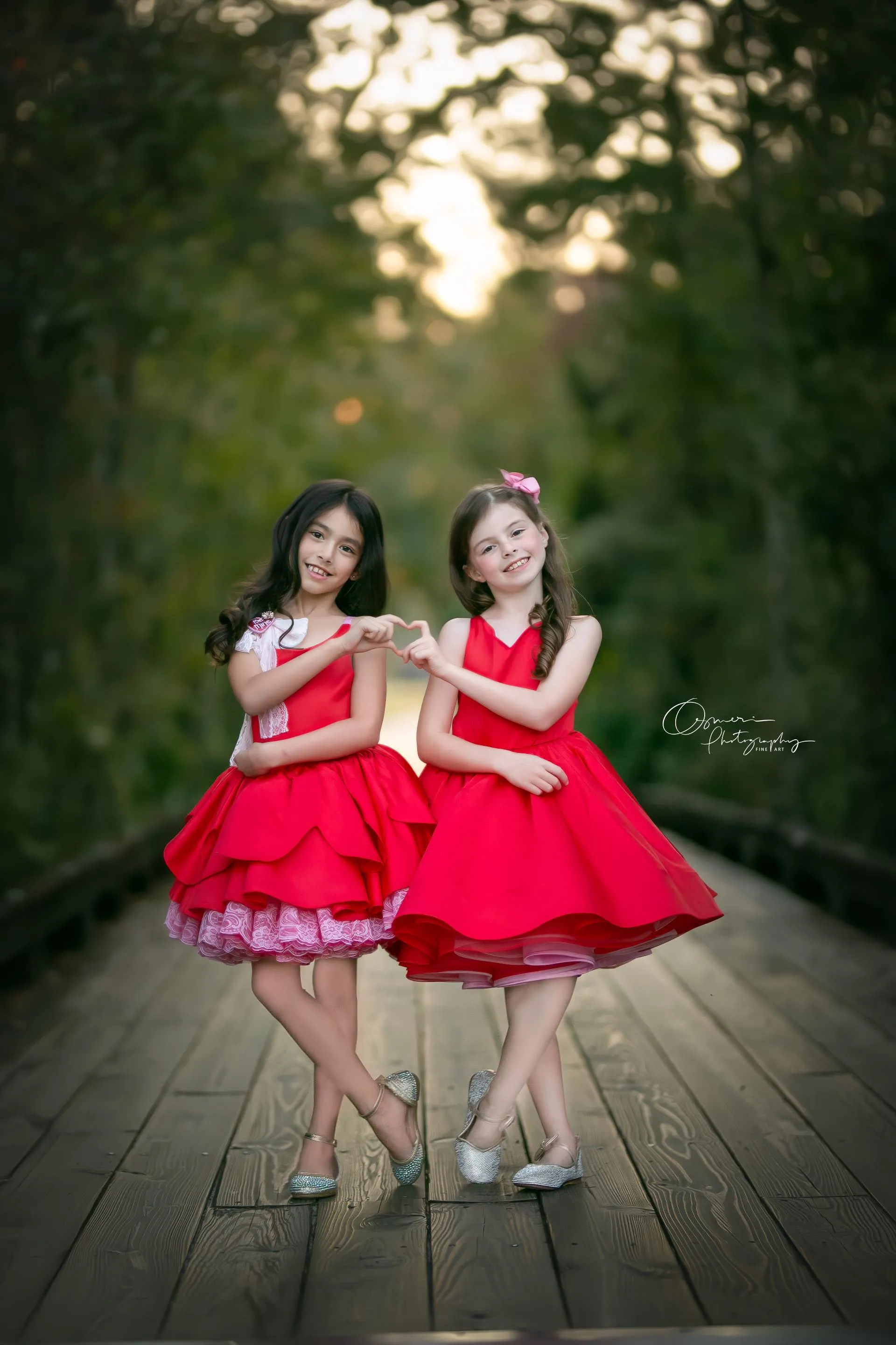 "Love Struck " Couture Rental Dress Box Set -  2 dresses   Color block cape  Dress 1 (8 Year - 9 Year up to a petite 10 year) Dress 2
