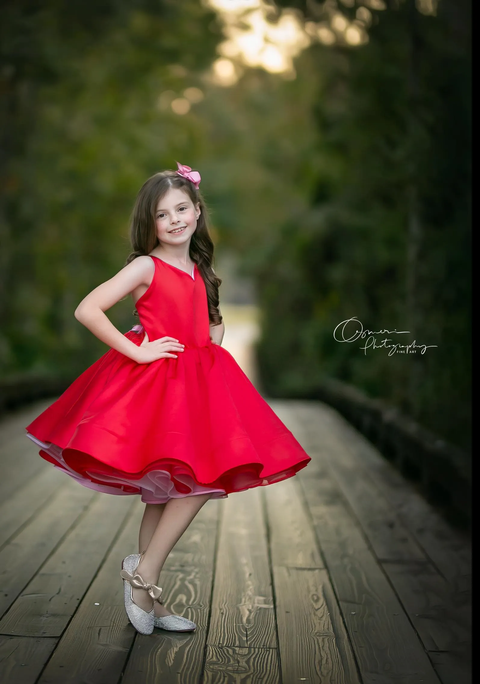 "Love Struck " Couture Rental Dress Box Set -  2 dresses   Color block cape  Dress 1 (8 Year - 9 Year up to a petite 10 year) Dress 2