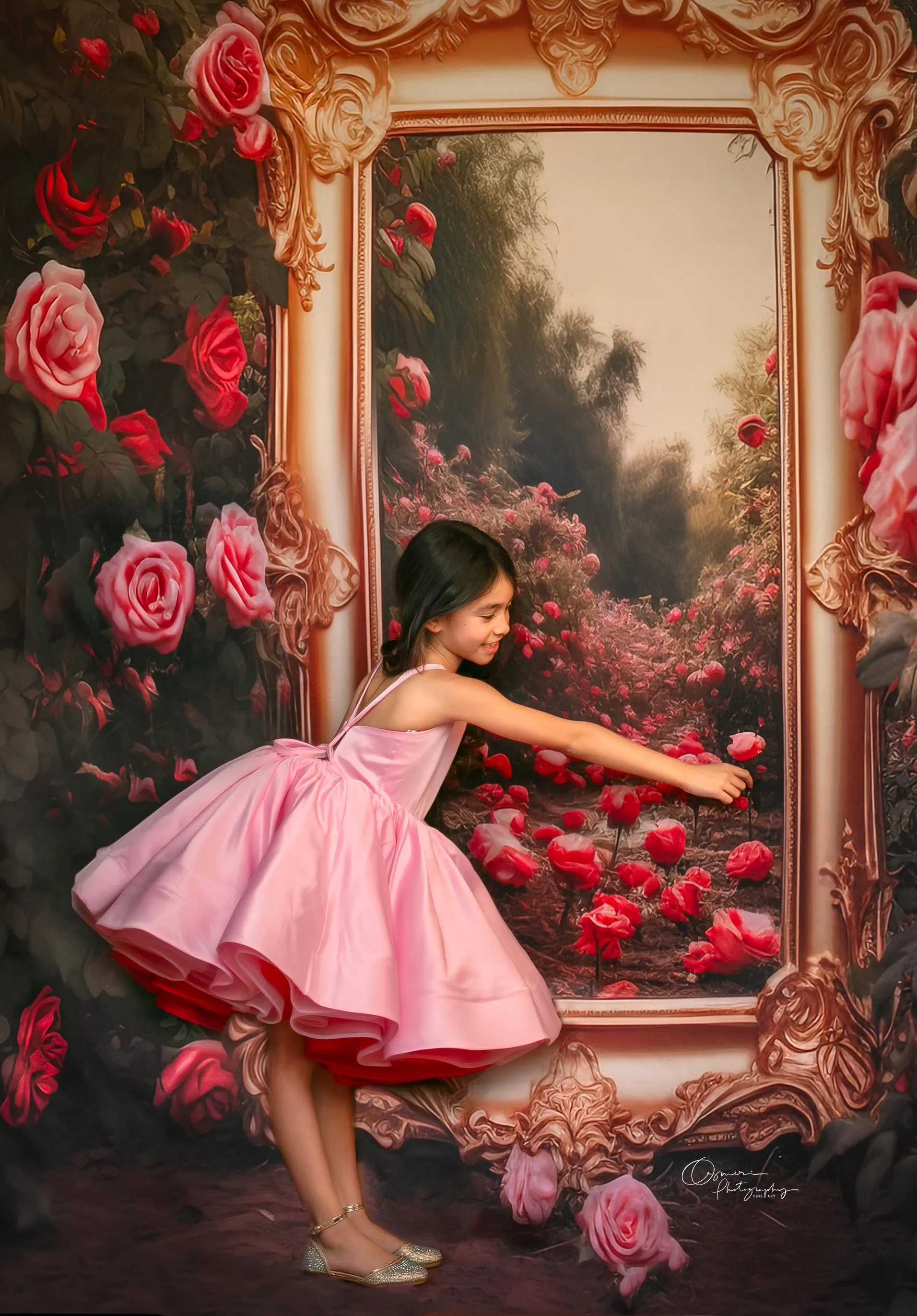 "Love Struck " Couture Rental Dress Box Set -  2 dresses   Color block cape  Dress 1 (8 Year - 9 Year up to a petite 10 year) Dress 2