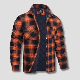 Roldan | Men's Classic Plaid Quilted Shirt Jacket