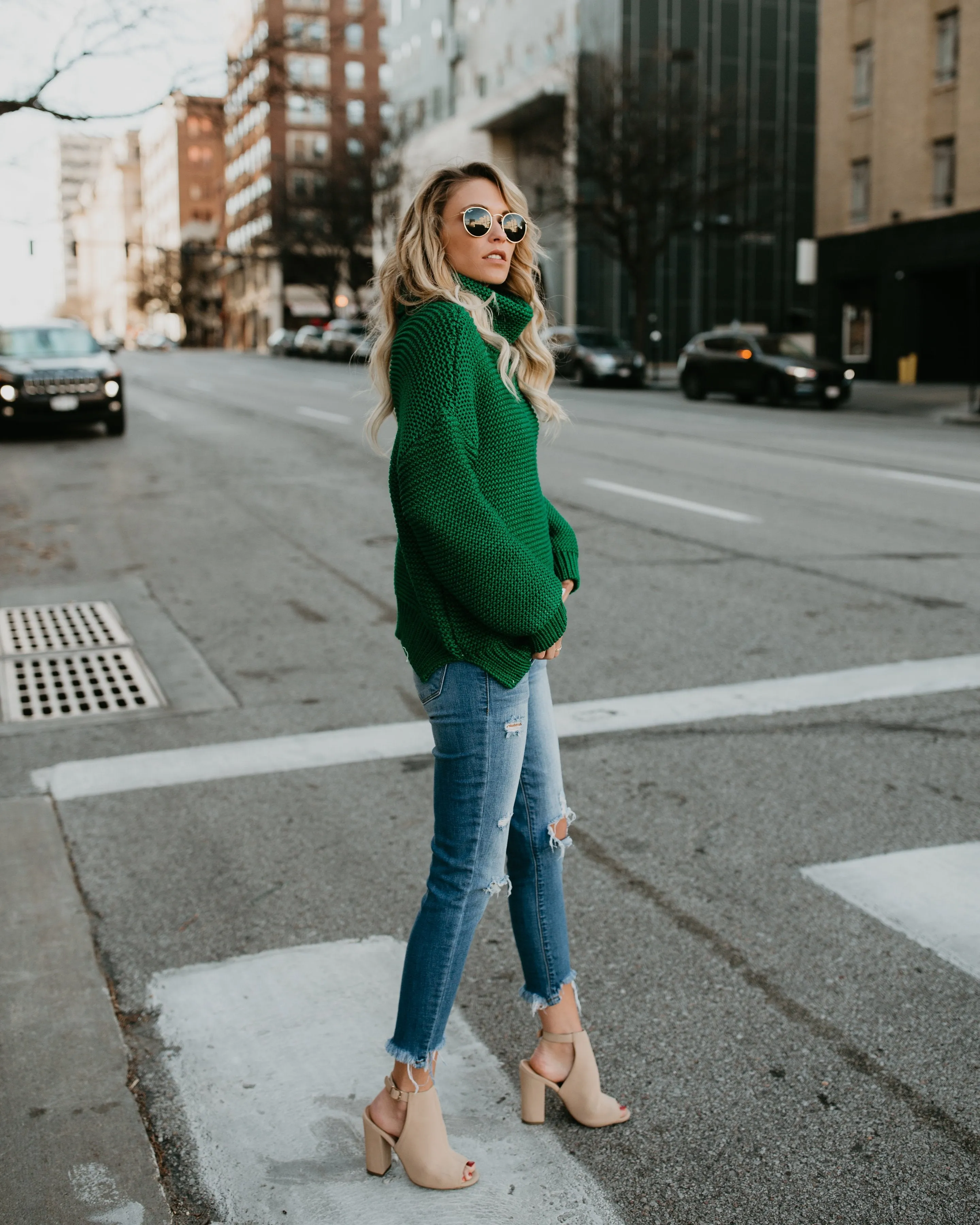 Turtleneck knit Loose Sweater