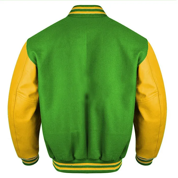 Varsity Jacket - Forest Green Gold