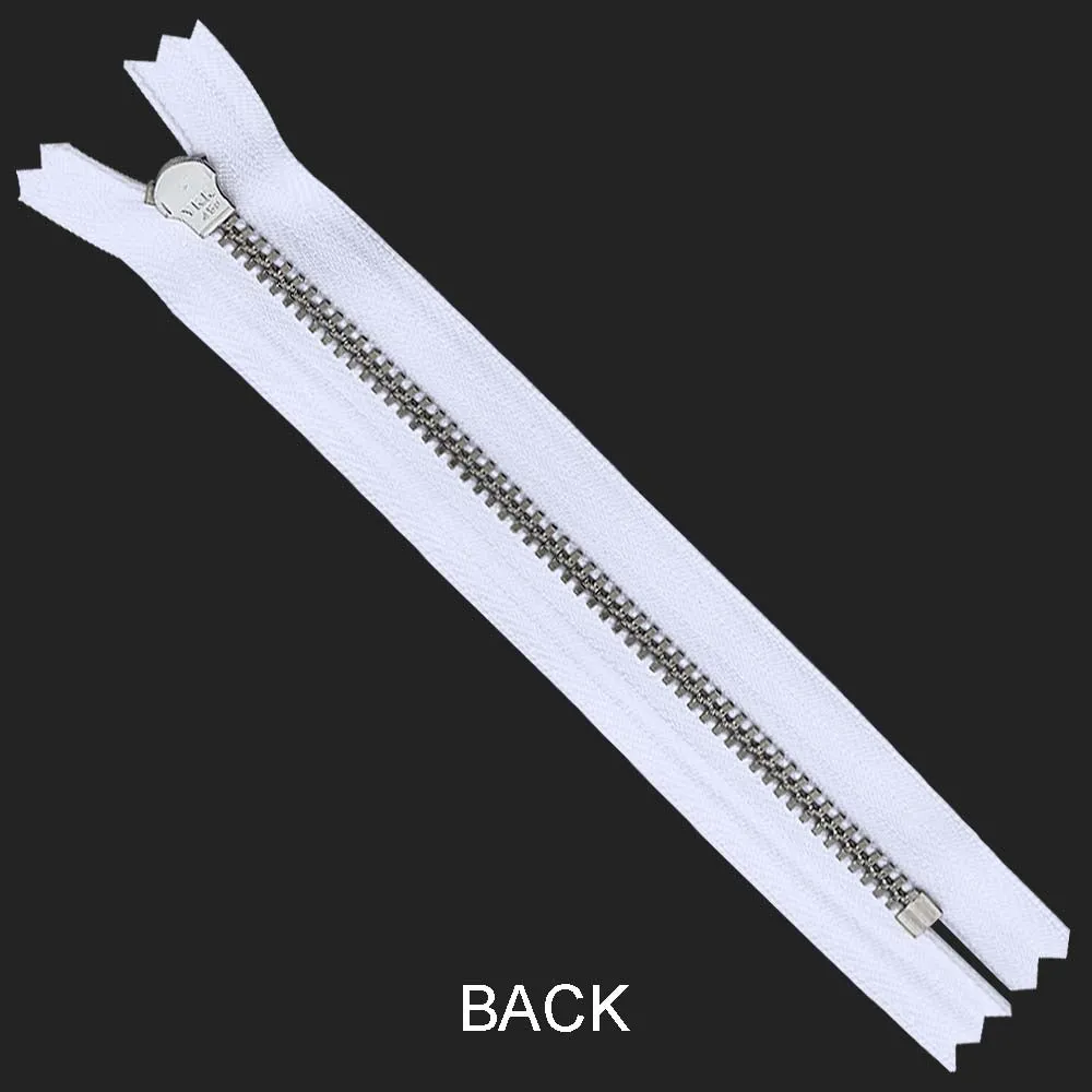 YKK- #5 Gold & Silver Teeth YKK Metal Zipper
